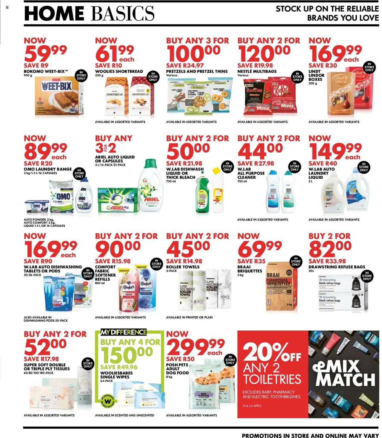 Woolworths Daily Difference - Gauteng │ valid from 04.08.2025 | Page: 7 | Products: Towel, Powder, Roller towel, Tissues