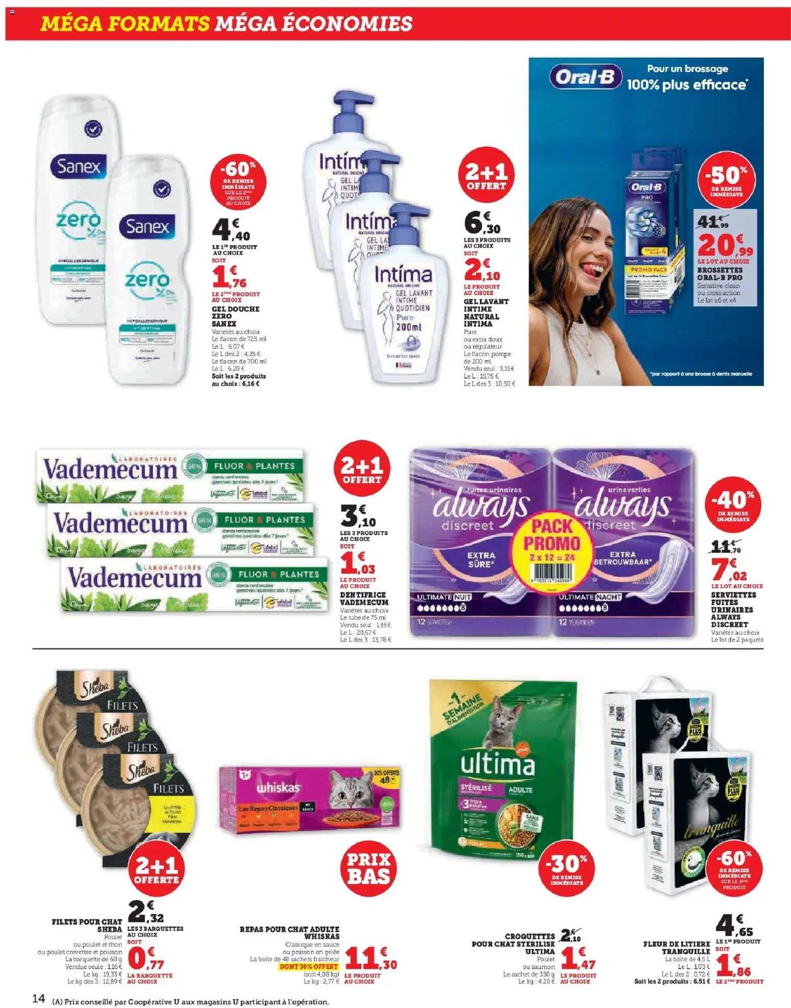 {H1} | Page: 14 | Produits: Brosse, Dentifrice, Douche, Saumon