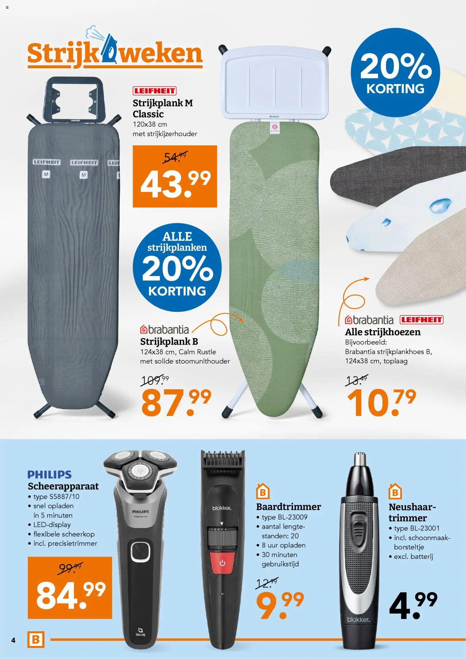 {H1} | Pagina: 4 | Producten: Trimmer, Scheerapparaat, Batterij