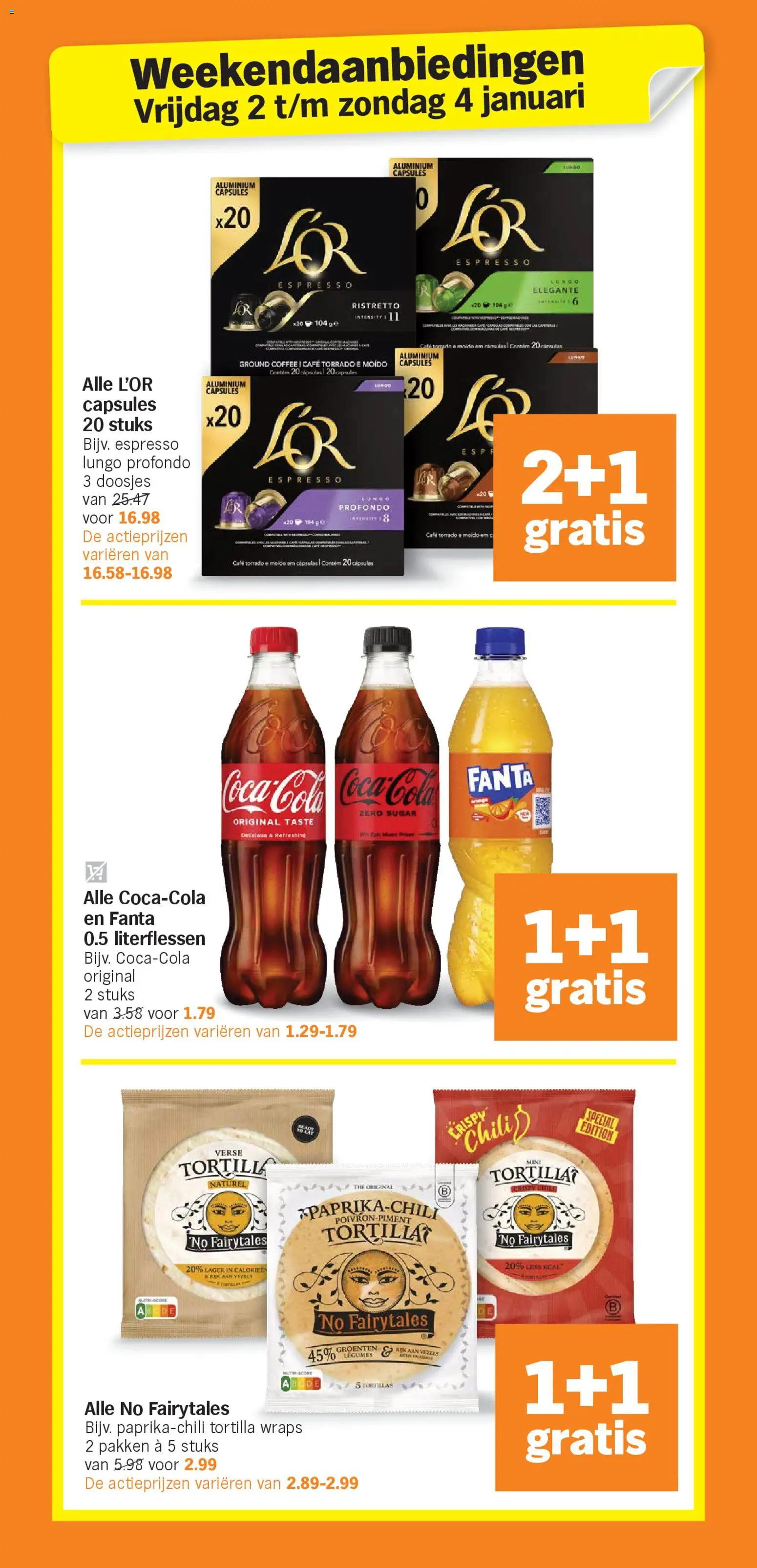 {H1} | Pagina: 34 | Producten: Coca Cola, Fanta, Tortilla, Groenten