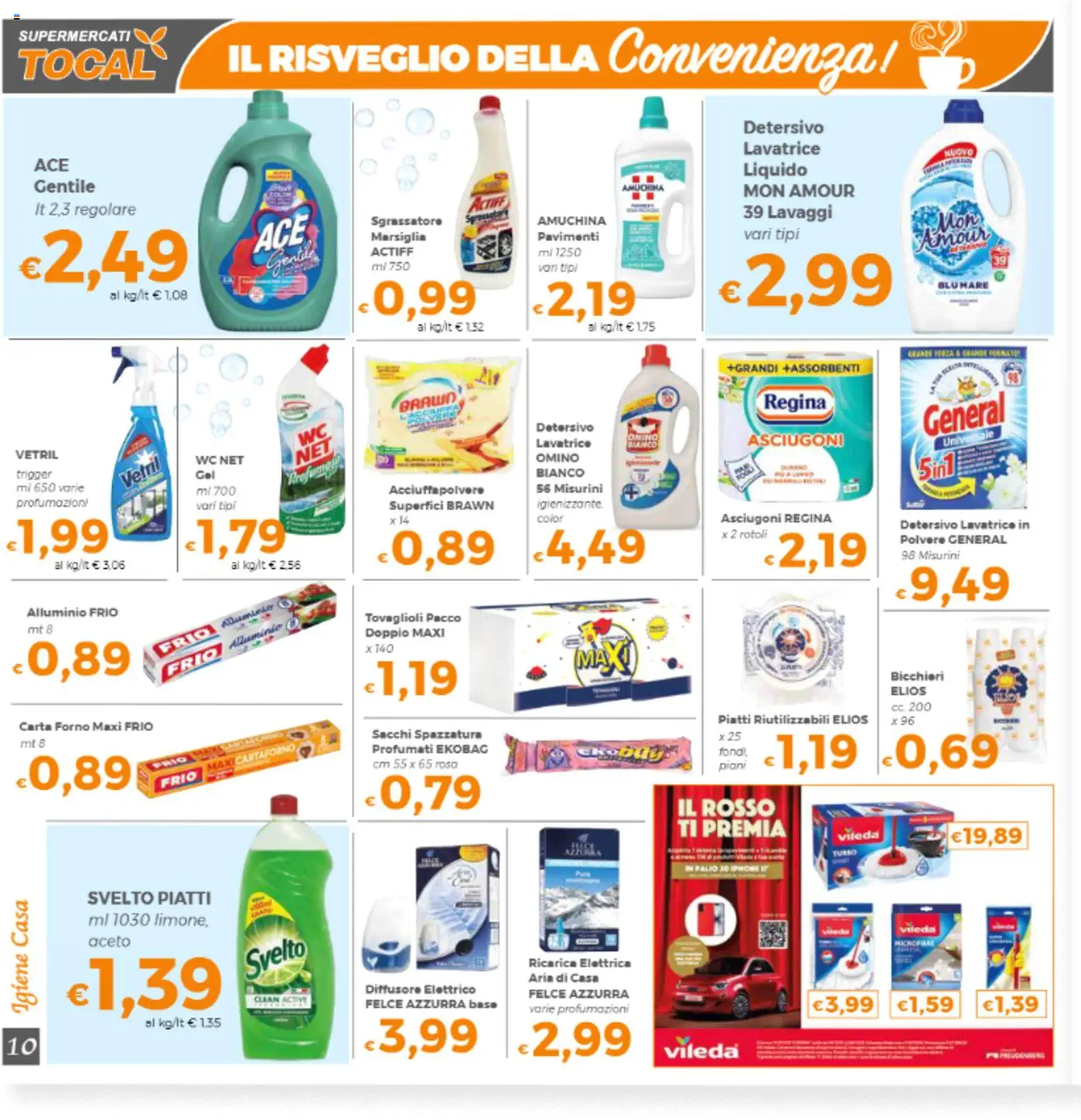 Volantino Tocal del 24.02.2026 | Pagina: 10 | Prodotti: Iphone, Sgrassatore, Alluminio, Carta forno