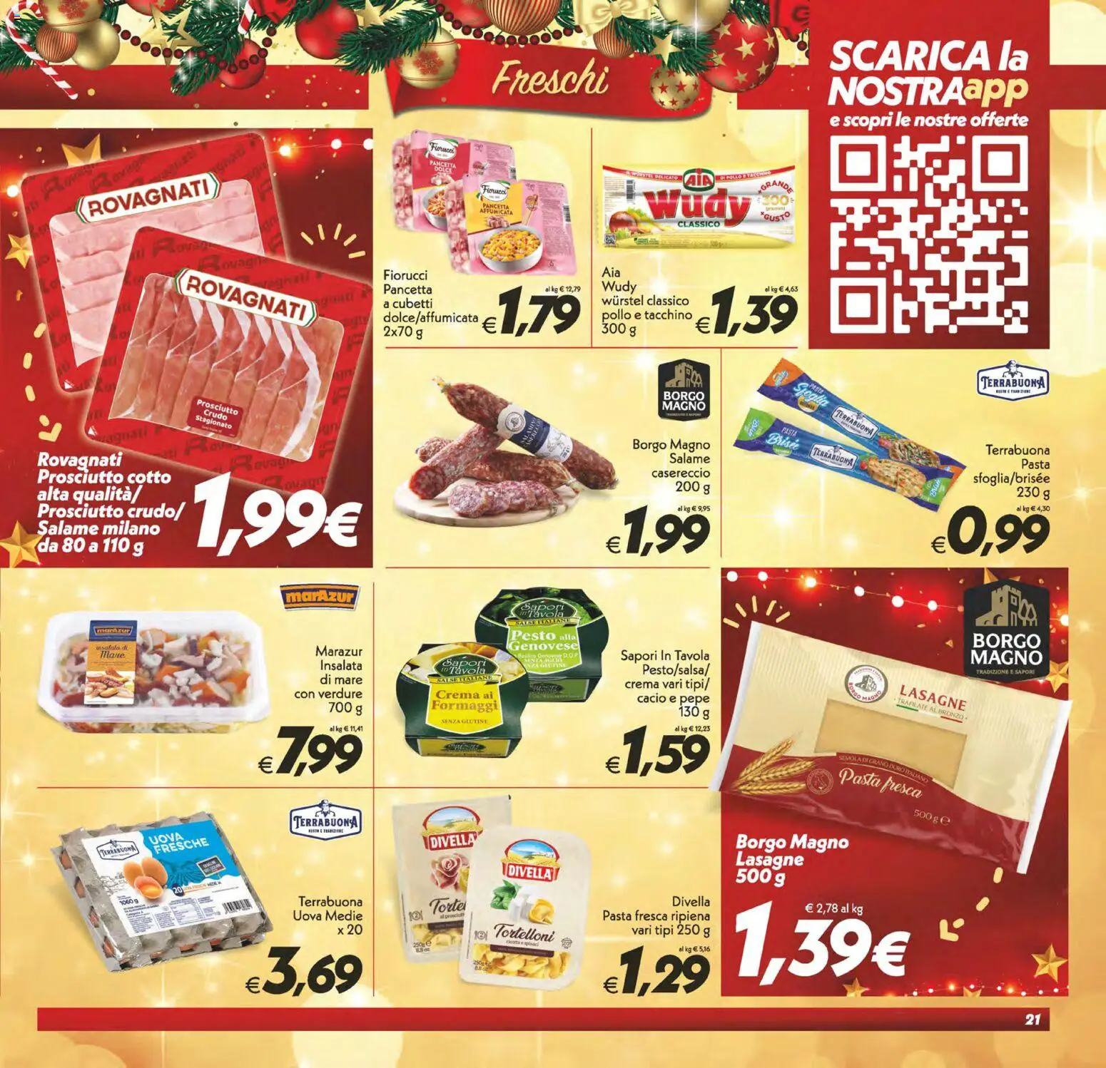 Volantino SuperConveniente del 16.12.2025 | Pagina: 21 | Prodotti: Salame, Tacchino, Pepe, Wurstel