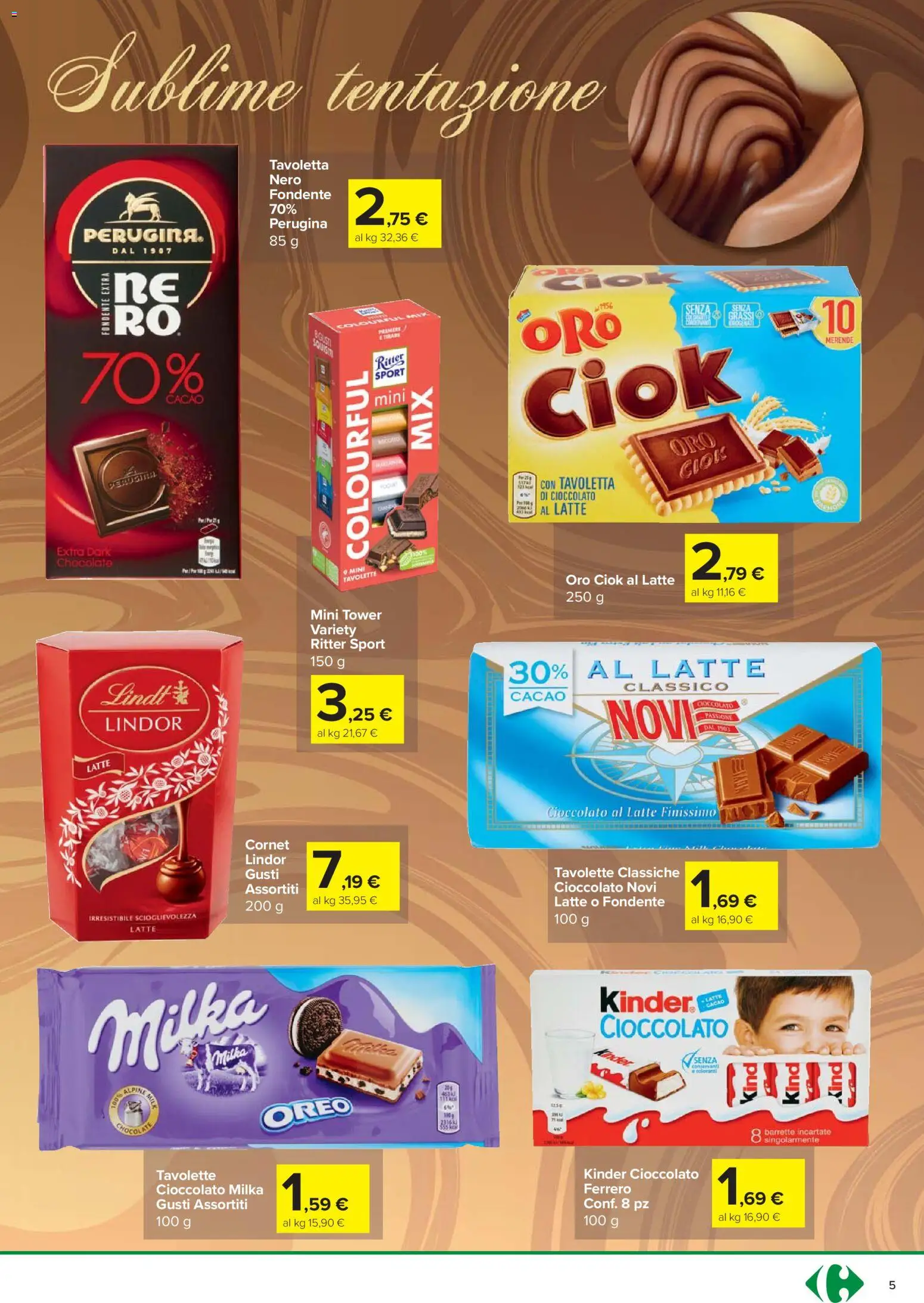 Volantino Carrefour del 02.01.2026 | Pagina: 5 | Prodotti: Cioccolato, Latte, Cacao