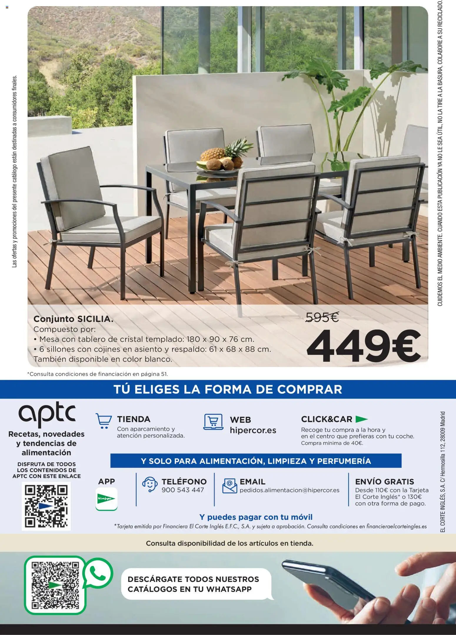 Hipercor catálogo │ válido desde el 25.03.2026 | Página: 58 | Productos: Teléfono, Mesa