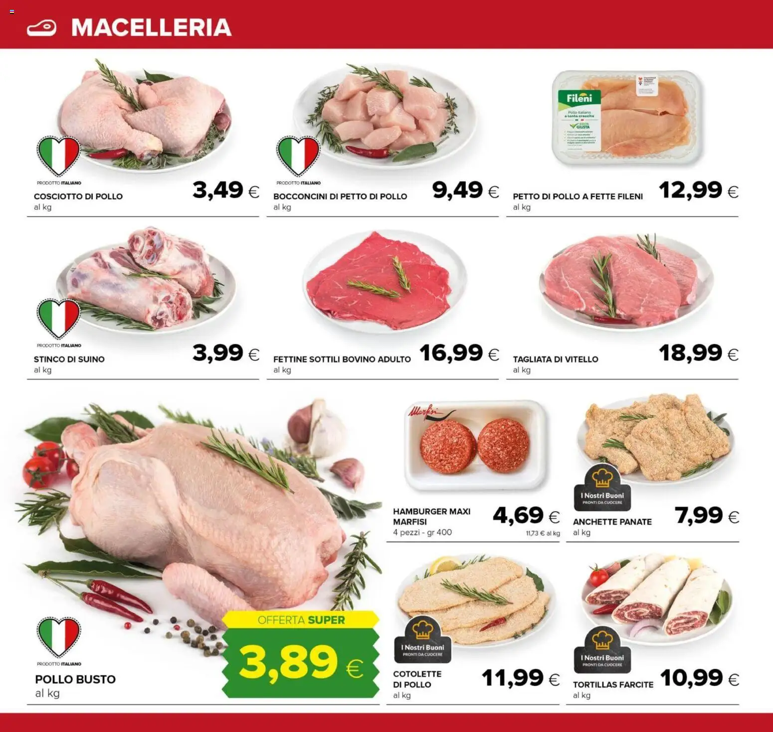 Volantino Tigre del 07.04.2026 | Pagina: 6 | Prodotti: Pollo, Tortillas, Vitello, Hamburger