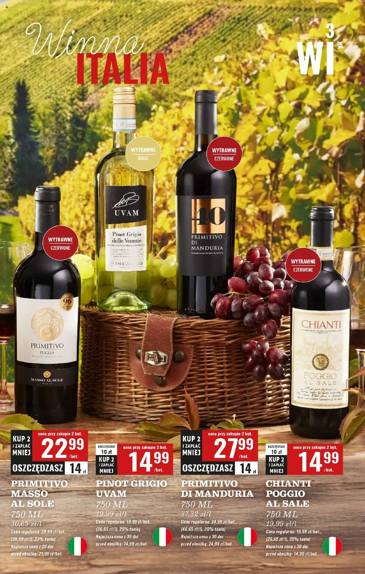 Biedronka gazetka - Czas na toast od 22.09.2025 | Strona: 3 | Produkty: Primitivo Di Manduria