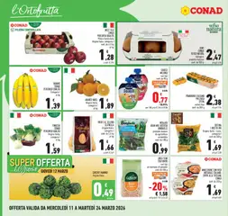 Anteprima del volantino MELE FUJI CONAD, PERCORSO QUALITÀ Filiera Controllata Origine Italia, categoria I conf. da 2,3 kg valido a partire dal 11.03.2026 | Pagina: 6