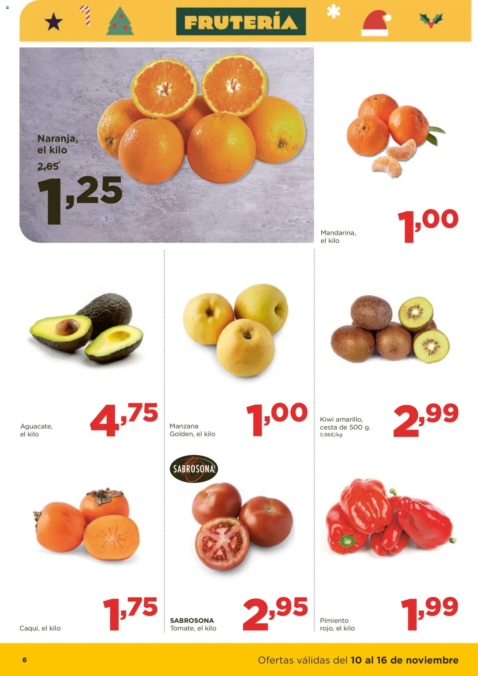 Alimerka folleto Asturias │ válido desde el 10.11.2025 | Página: 6 | Productos: Κάδος απορρυμάτων, Kiwi, Manzana, Cesta