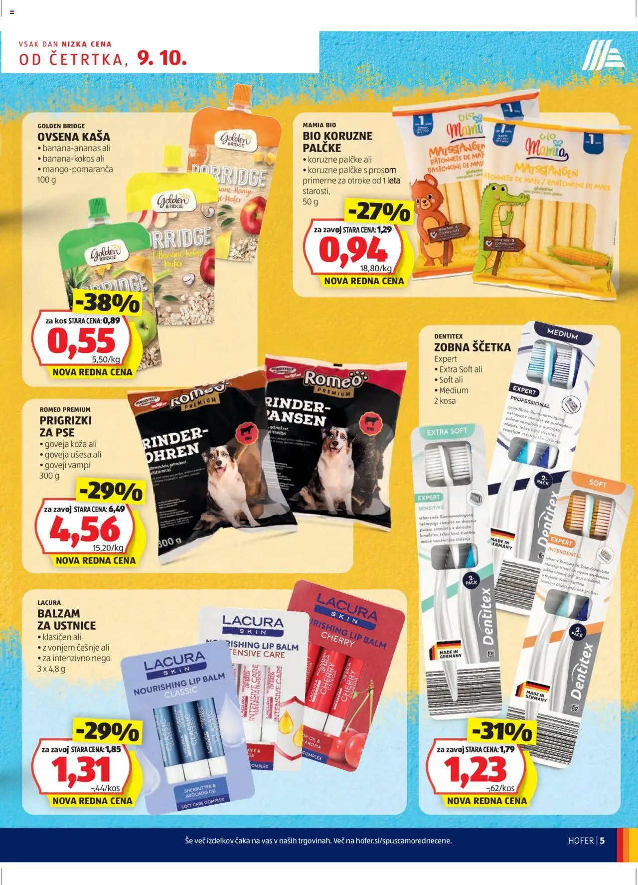 Hofer SI katalog | vrijedi od 09.10.2025 | Stranica: 5 | Proizvodi: Banane