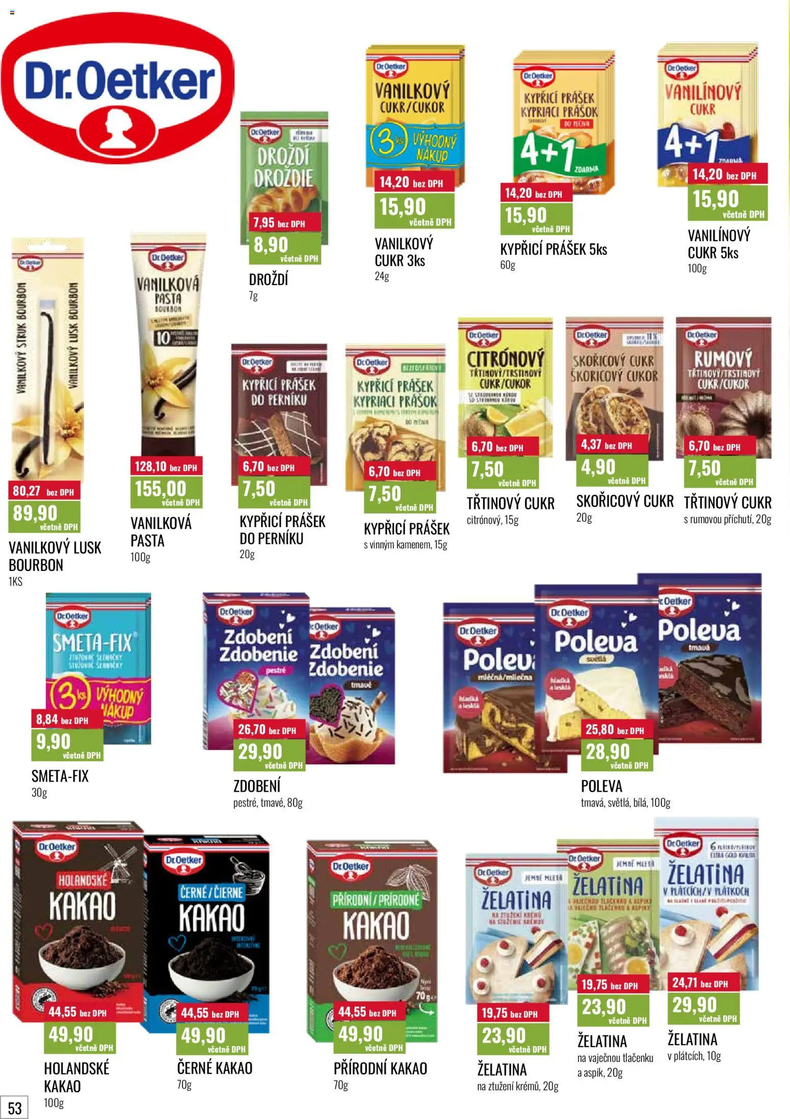 Ratio leták od 01.03.2026 | Strana: 53 | Produkty: Vanilková pasta, Cukr, Kakao, Vanilkový lusk