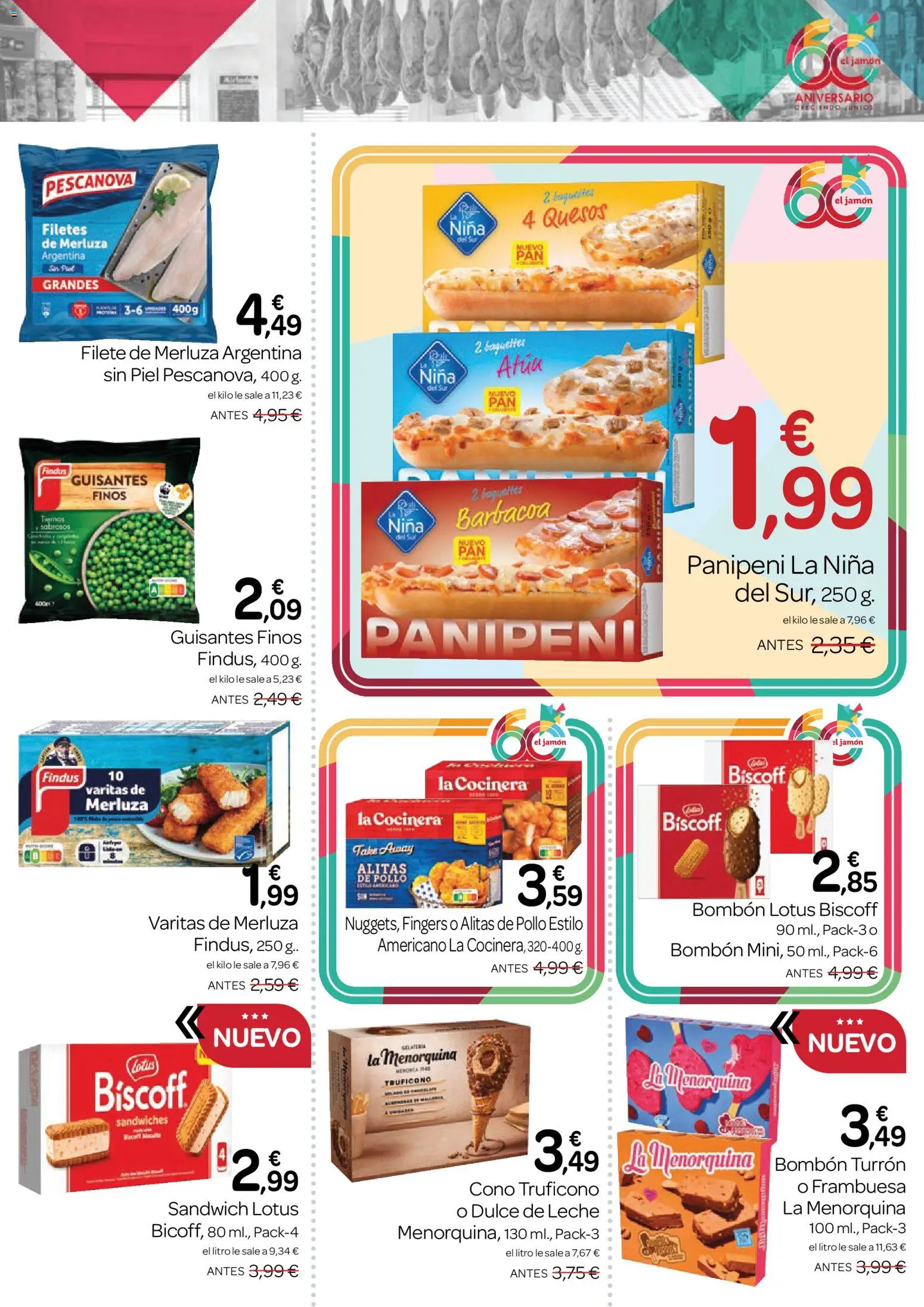 Supermercados El Jamón folleto │ válido desde el 23.04.2026 | Página: 25 | Productos: Leche, Jamón, Filetes de merluza, Filete