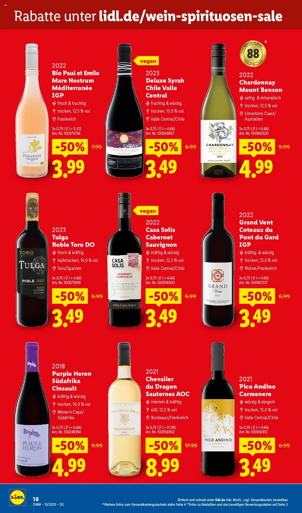 Lidl Wein & Spirituosen im Onlineshop – gültig ab 01.10.2025 | Seite: 18
