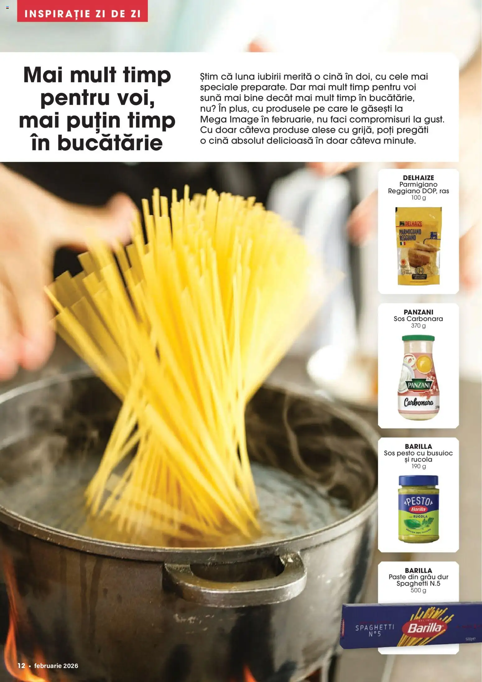 Noul catalog Mega Image – valabil de la 29.01.2026 | Pagină: 12 | Produse: Bucătărie, Paste, Sos