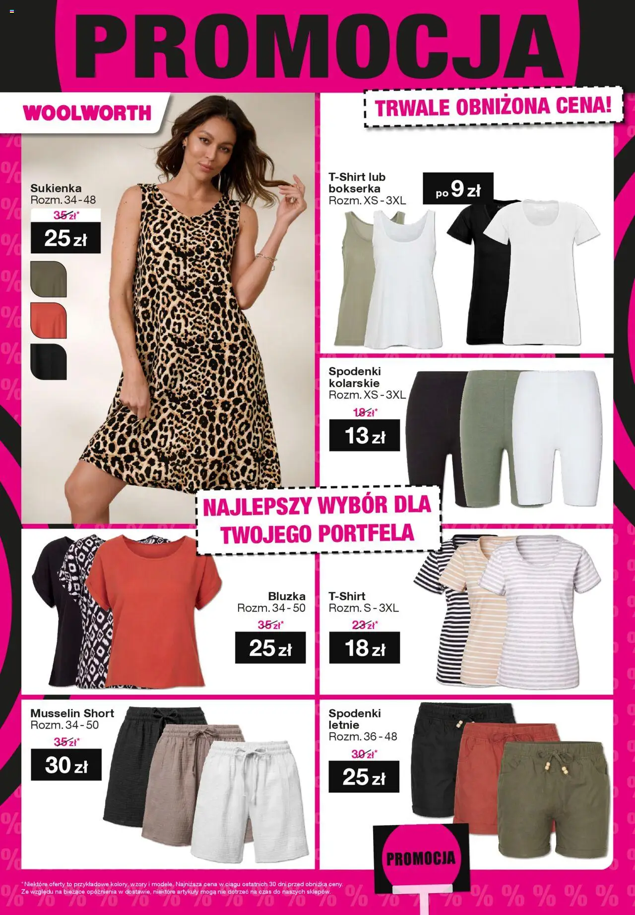 Woolworth Gazetka od 04.08.2025 | Strona: 19 | Produkty: Bluzka, Spodenki, Sukienka