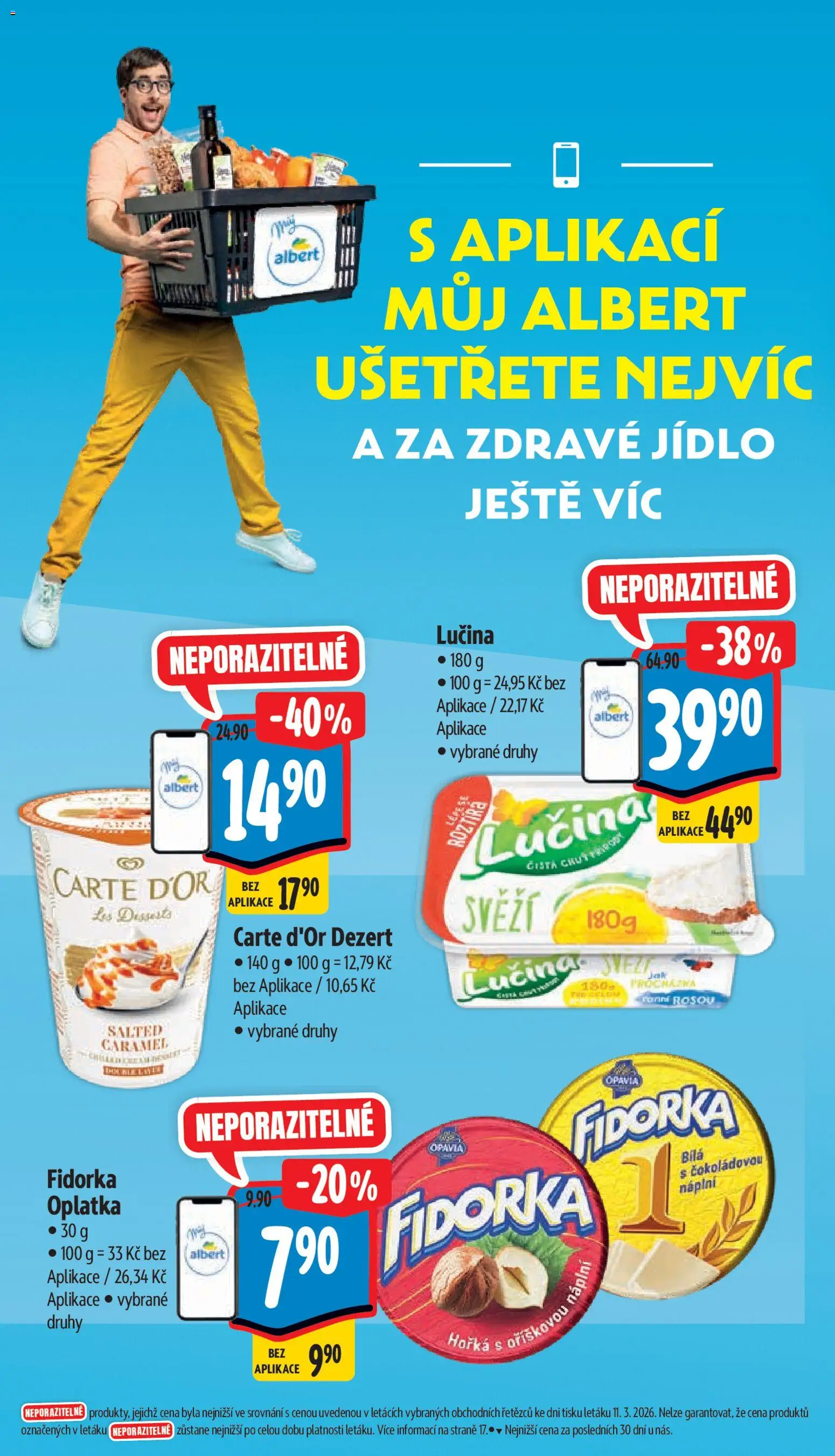 Albert leták - Supermarket - Brno od 18.03.2026 | Strana: 10 | Produkty: Lučina, Carte d'or, Fidorka