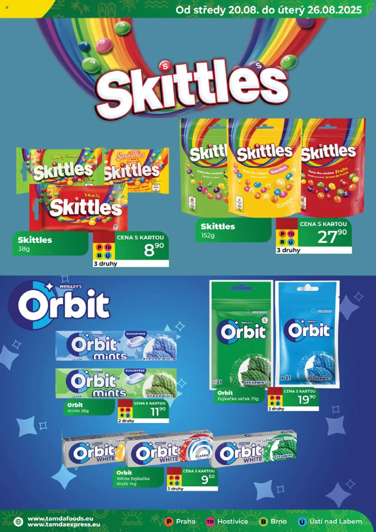 Tamda Foods leták od 20.08.2025 | Strana: 35 | Produkty: Skittles, Sáček