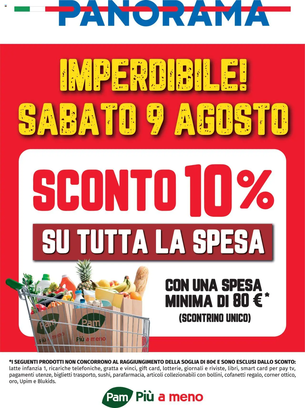 Volantino Panorama del 04.08.2025 | Pagina: 1 | Prodotti: Latte