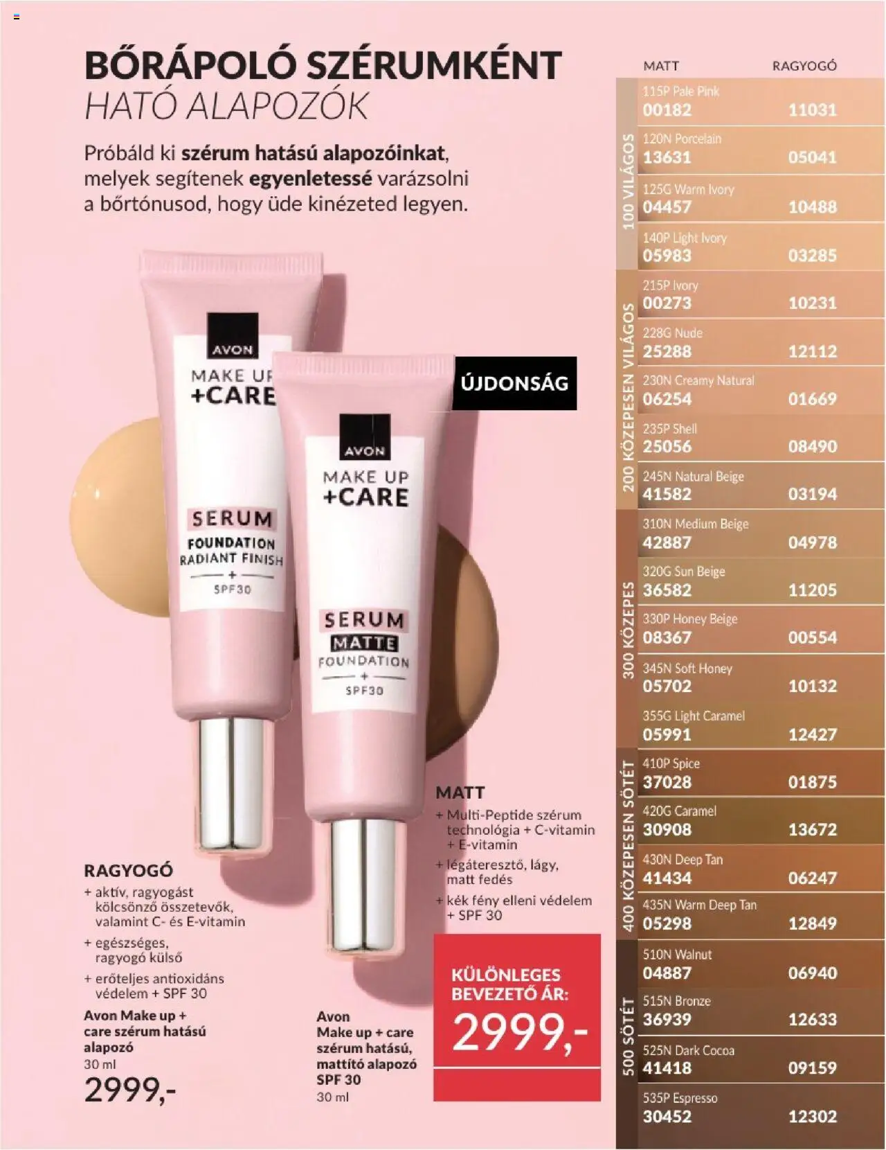 Avon akciós ujság - amely érvényes a következő dátumtól: 01.06.2025 | Oldal: 43 | Termékek: Alapozó