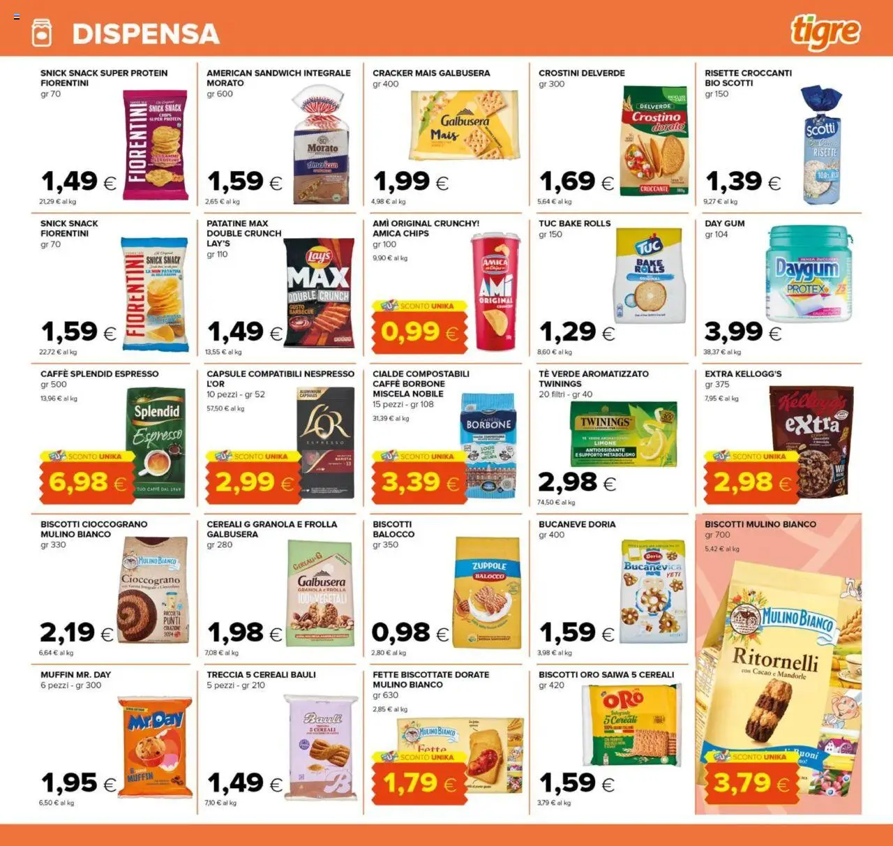 Volantino Tigre del 24.07.2025 | Pagina: 15 | Prodotti: Caffè, Tè, Cereali, Limone