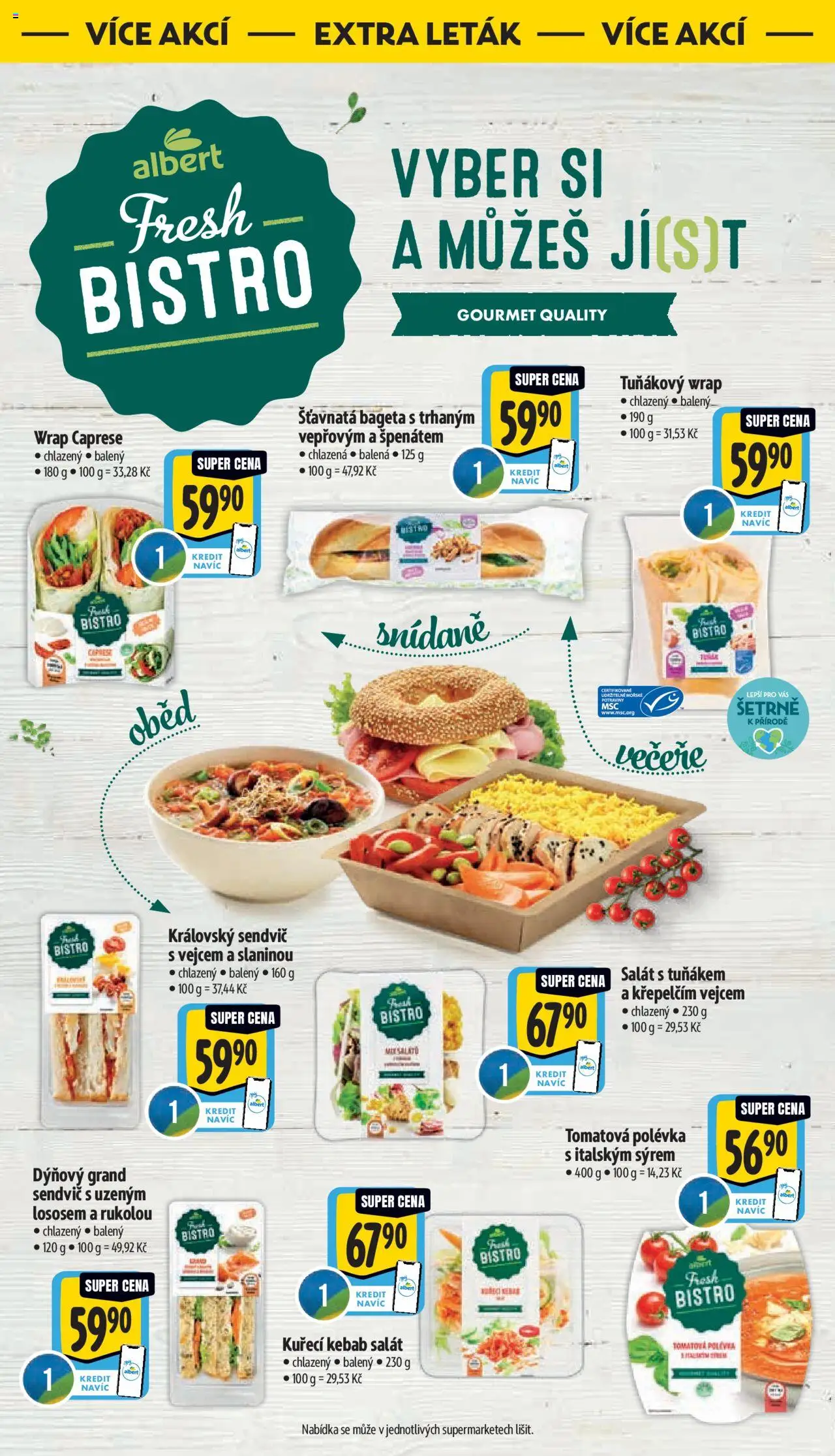 Albert leták - Supermarket - Česká Lípa od 06.08.2025 | Strana: 33 | Produkty: Gourmet, Salát, Kebab, Potraviny