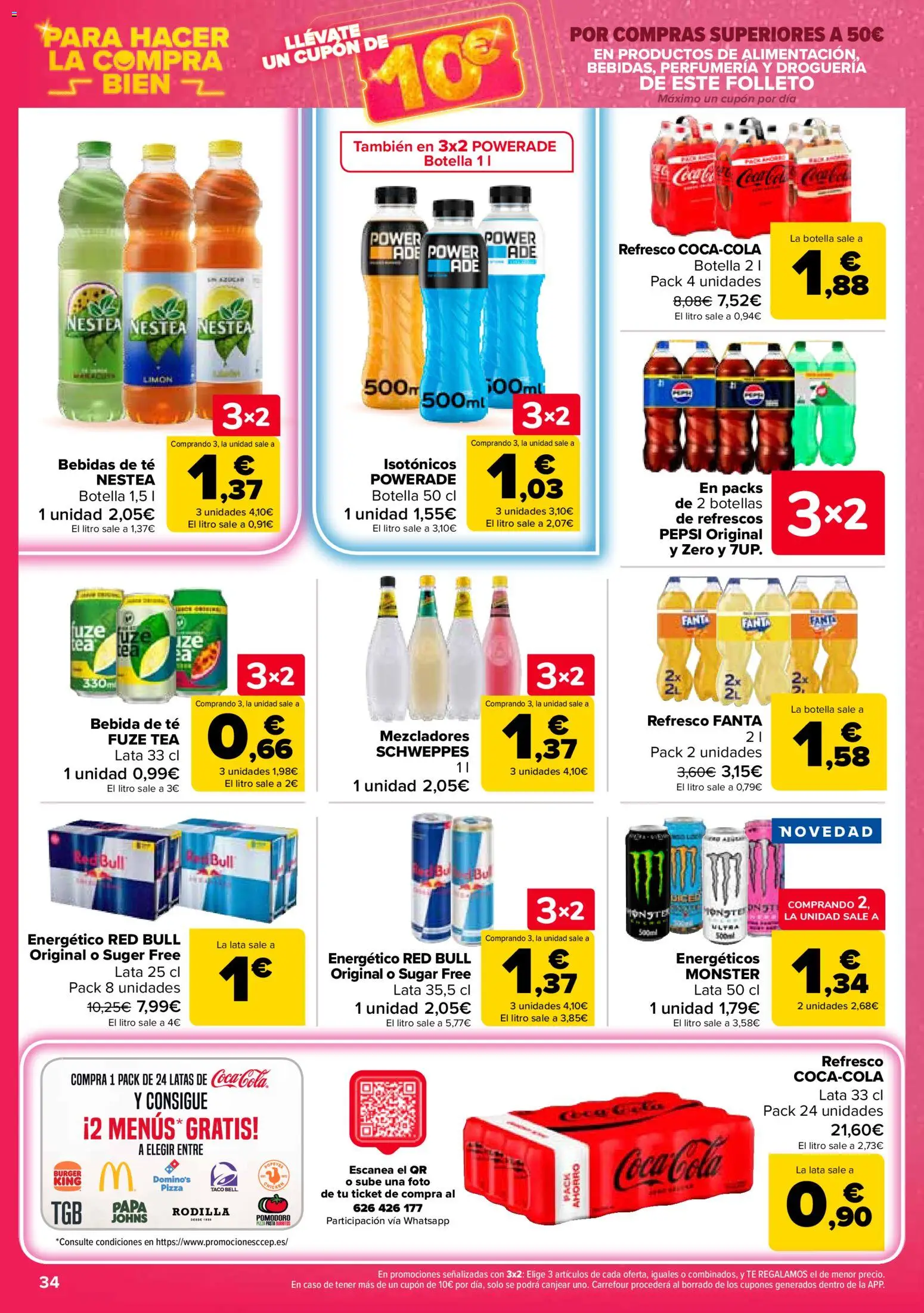 Carrefour folleto │ válido desde el 12.03.2026 | Página: 36 | Productos: Pizza, Té