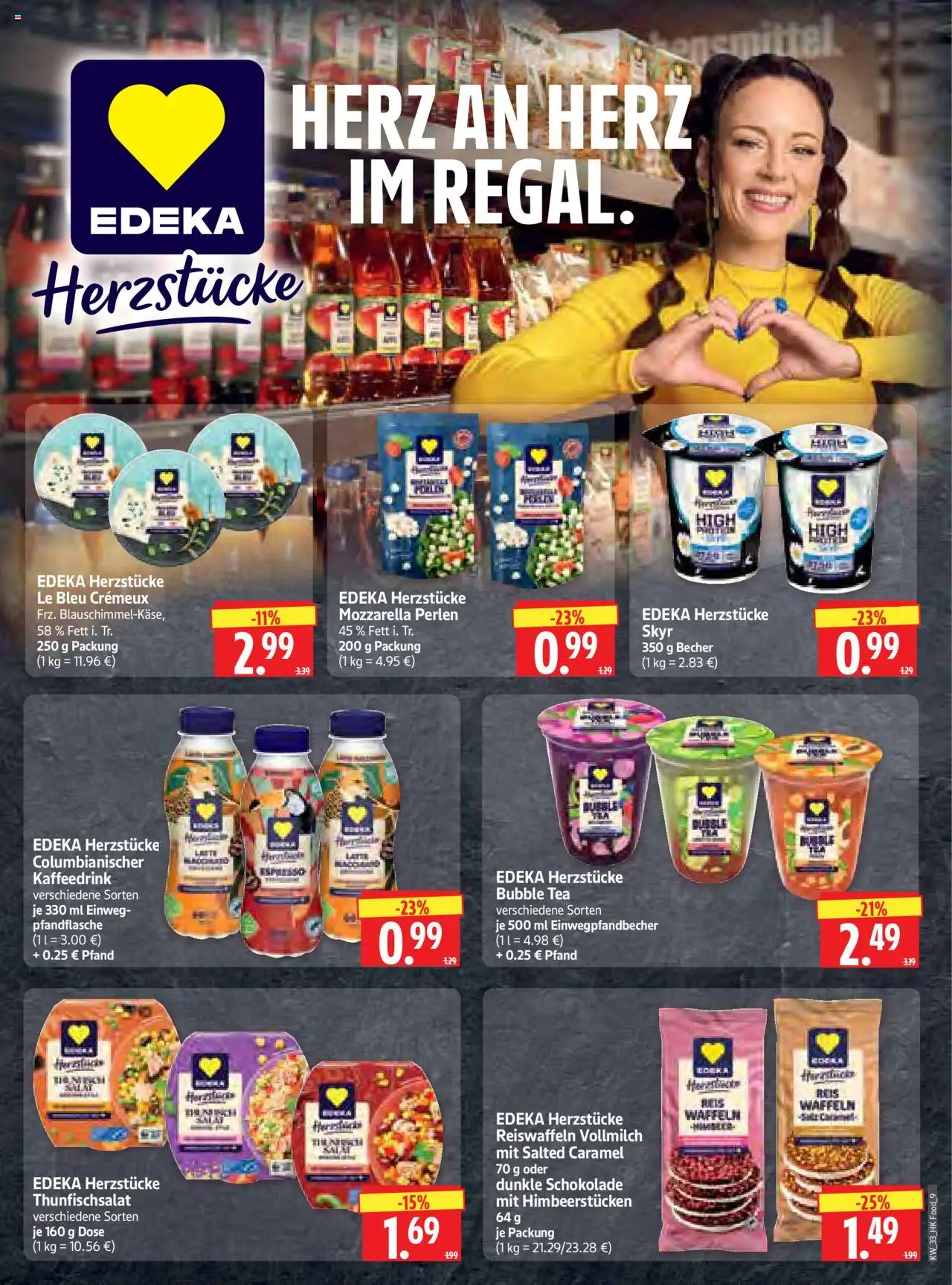 HERKULES Prospekt 	 - gültig ab dem 11.08.2025 | Seite: 9 | Produkte: Schokolade, Dunkle schokolade, Waffeln, Skyr