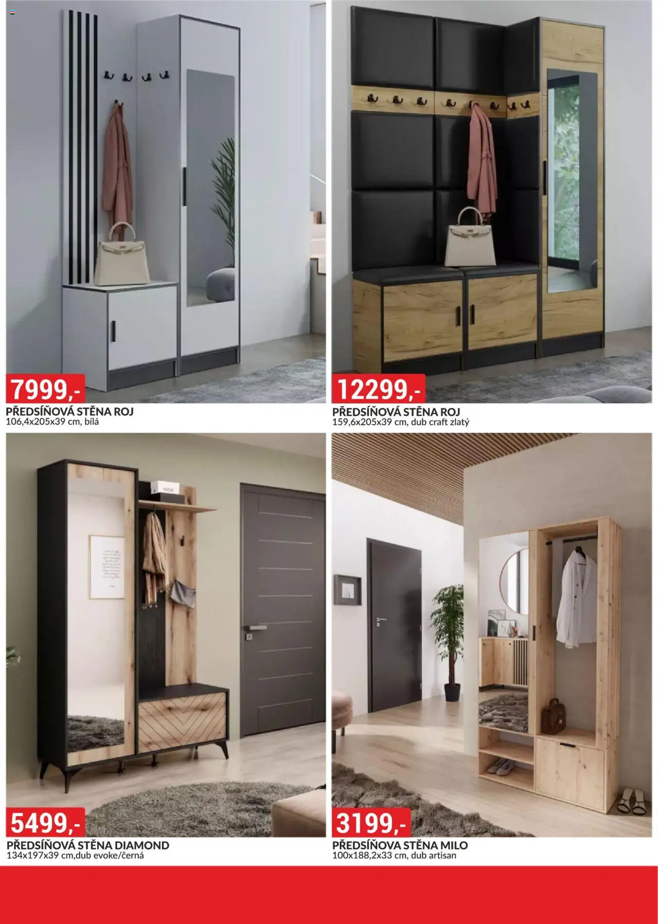 BAUMAX leták - Moderní styl, dostupná cena od 01.08.2025 | Strana: 44 | Produkty: Předsíňová stěna