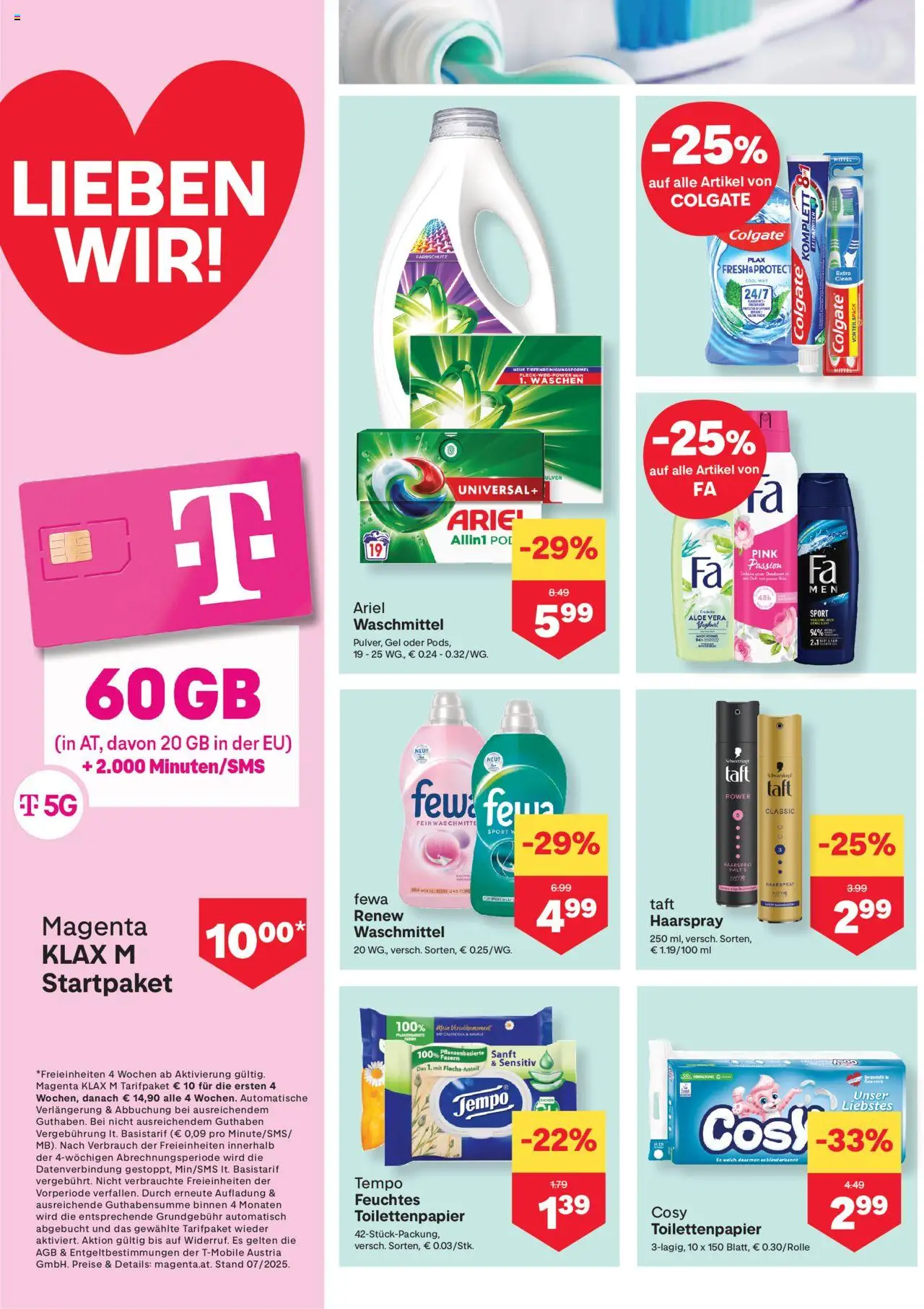 MPREIS Dellach im Drautal gültig ab 31.07.2025 | Seite: 10 | Produkte: Haarspray, Waschmittel