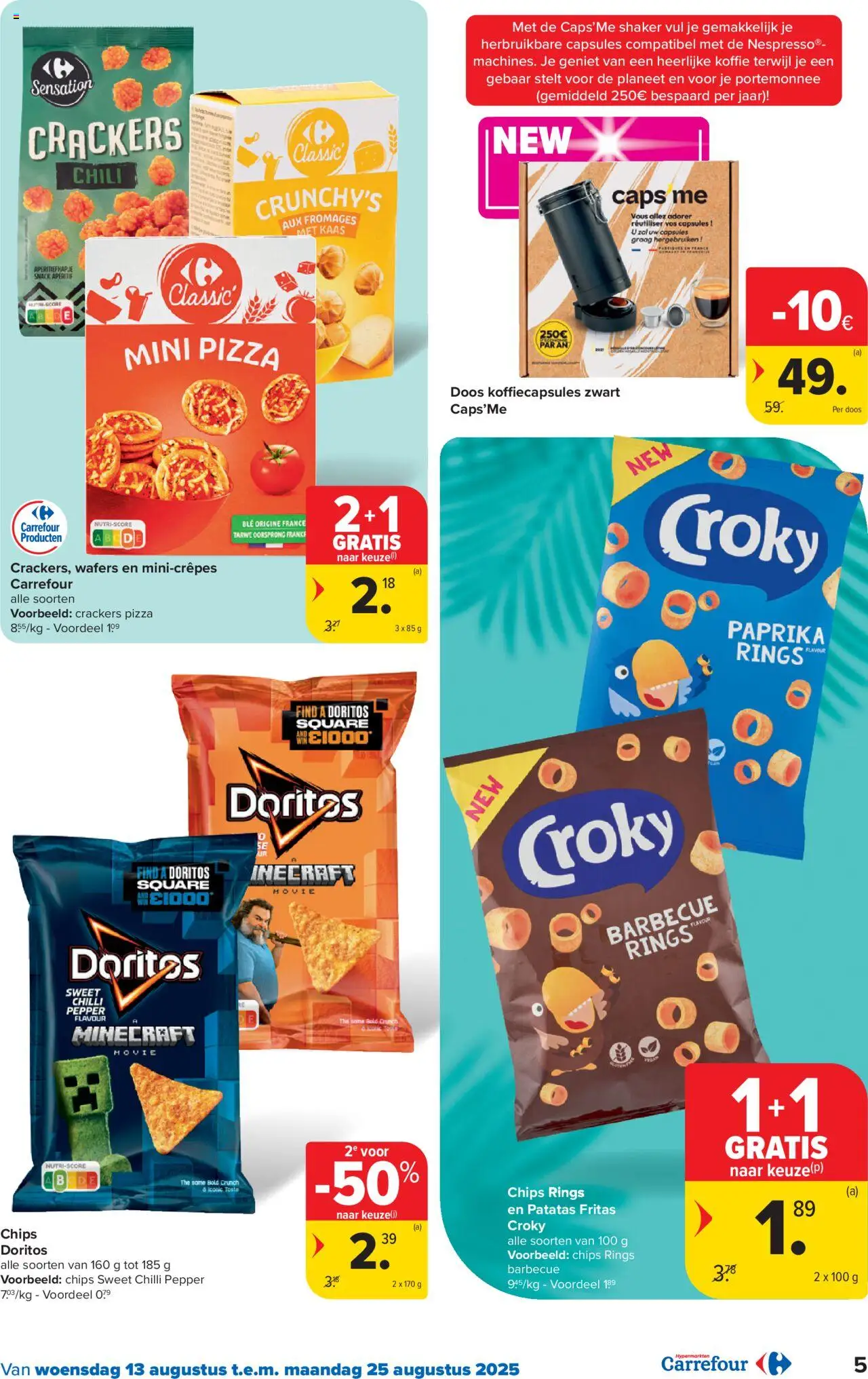  | Pagina: 5 | Producten: Pizza, Portemonnee, Chips, Kaas