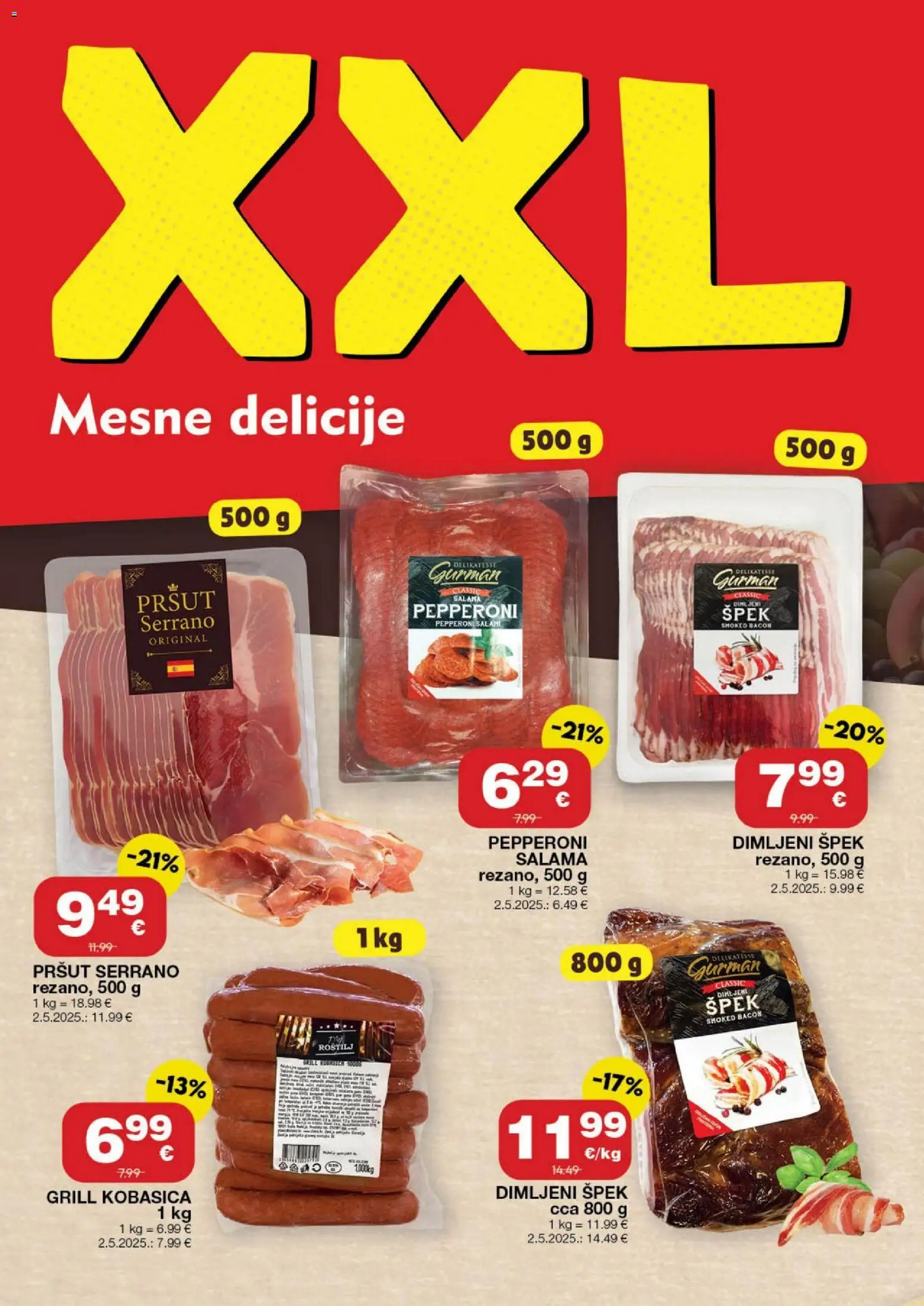 Stanić Diskont katalog | vrijedi od 19.02.2026 | Stranica: 4 | Proizvodi: Roštilj, Salama, Pršut, Kobasica