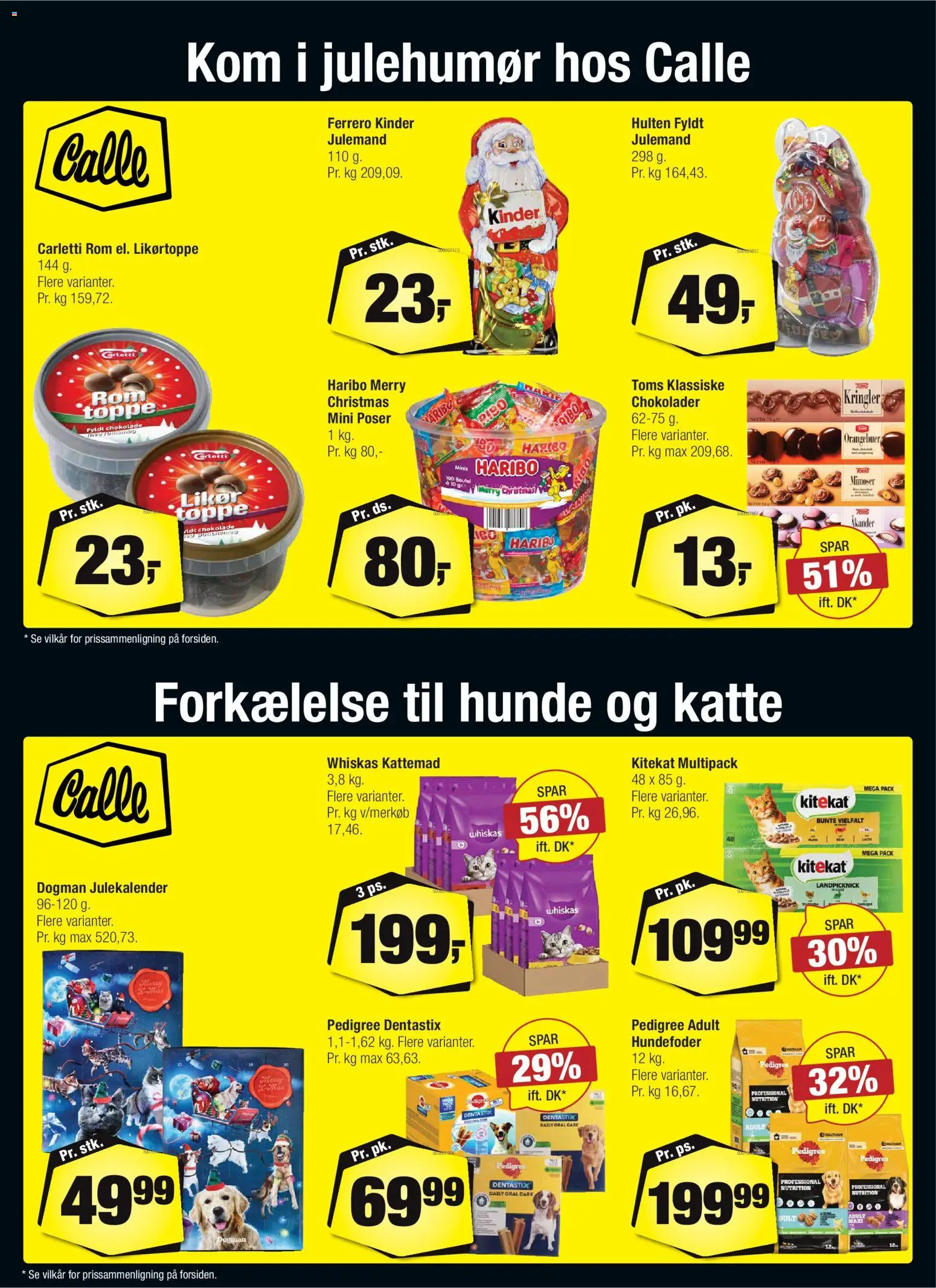 Calle tilbudsavis – gyldig fra 05.11.2025 | Side: 2 | Produkter: Chokolade, Hundefoder, Rom, Toppe