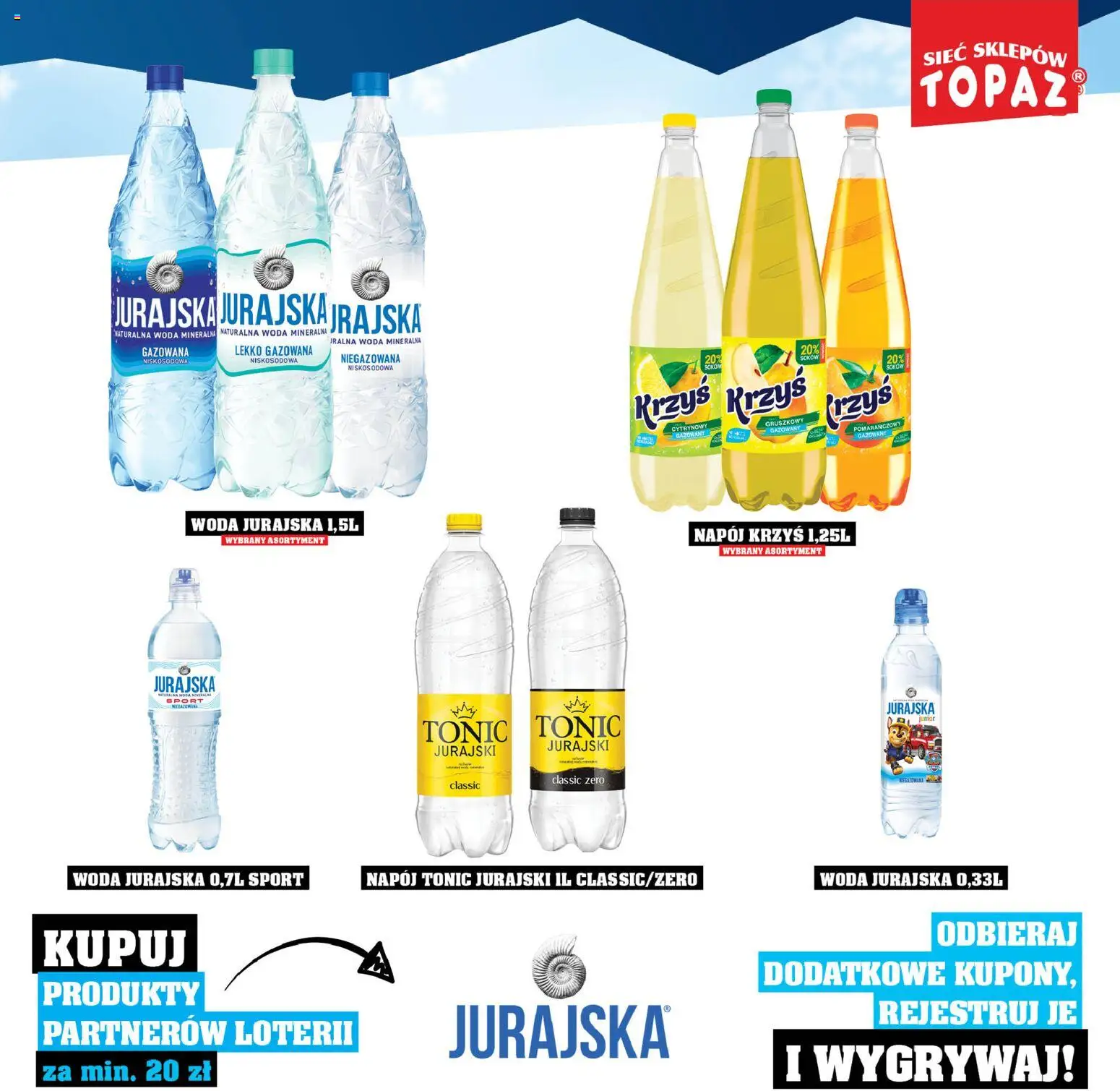 Topaz Gazetka - Katalog Produktów Objętych Loterią od 01.12.2025 | Strona: 65 | Produkty: Woda