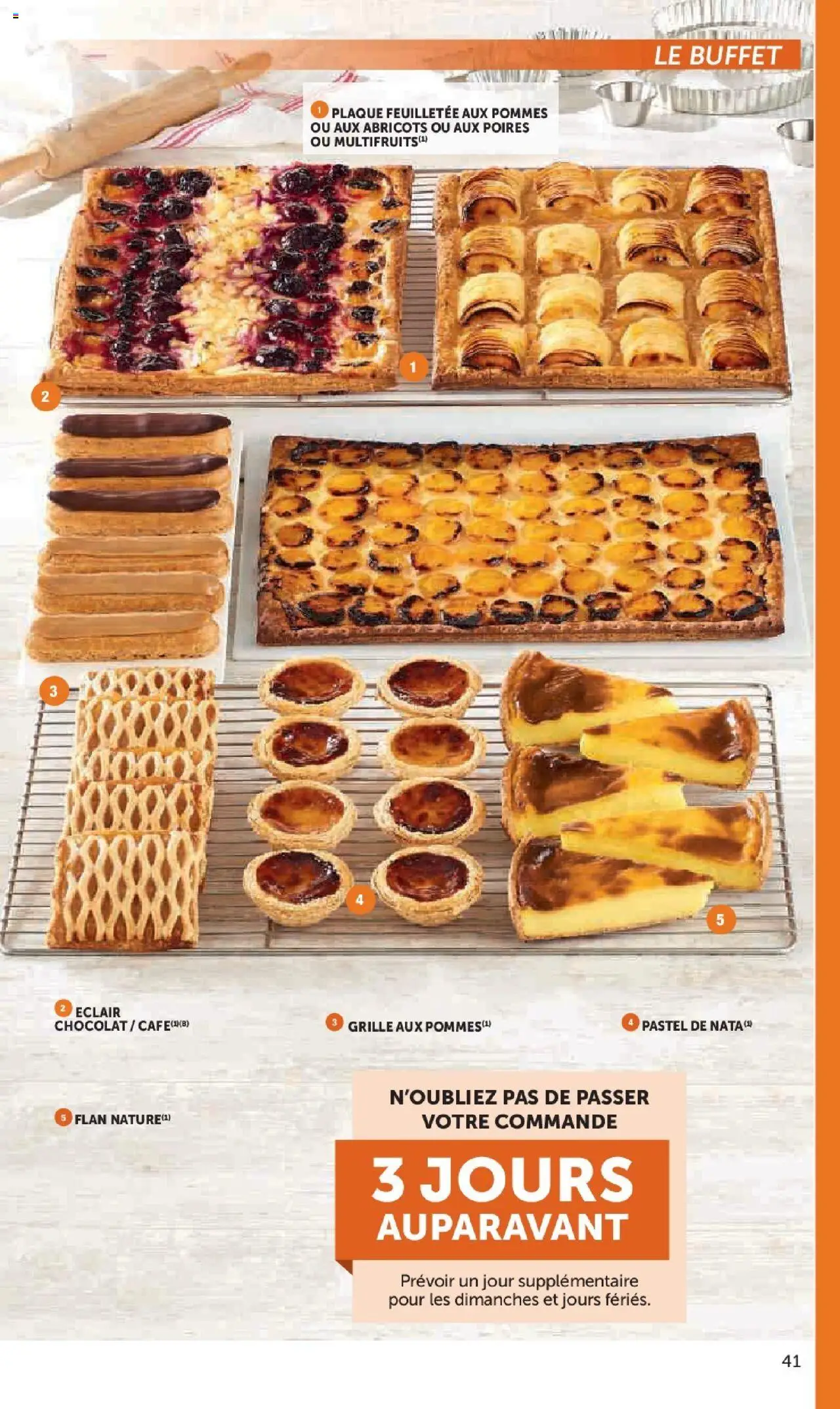 {H1} | Page: 41 | Produits: Buffet, Abricots, Chocolat, Pommes