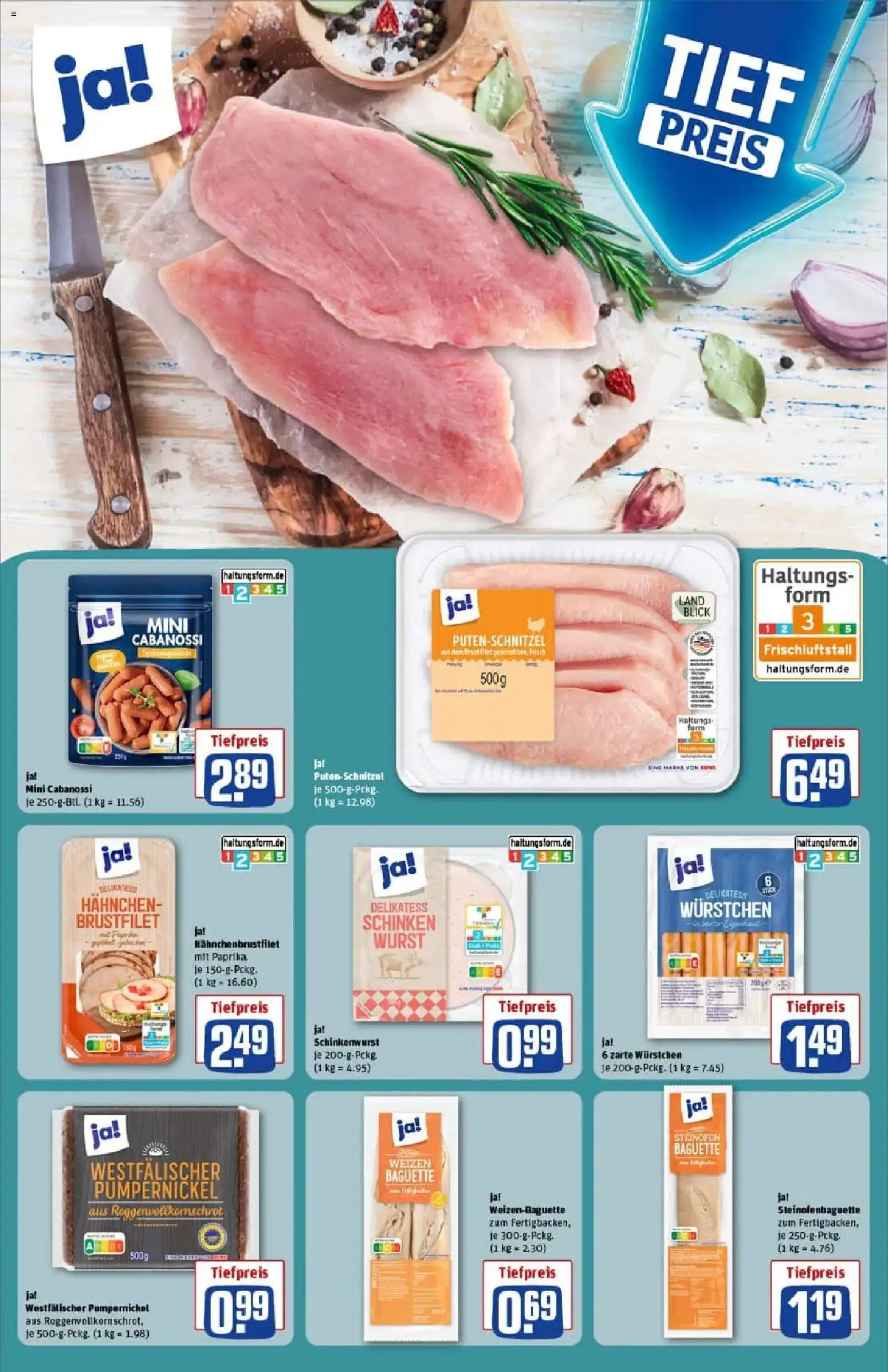 Rewe prospekt Weimar / Schöndorf	 – gültig ab 11.01.2026 | Seite: 21 | Produkte: Baguette, Paprika, Wurst, Schinken