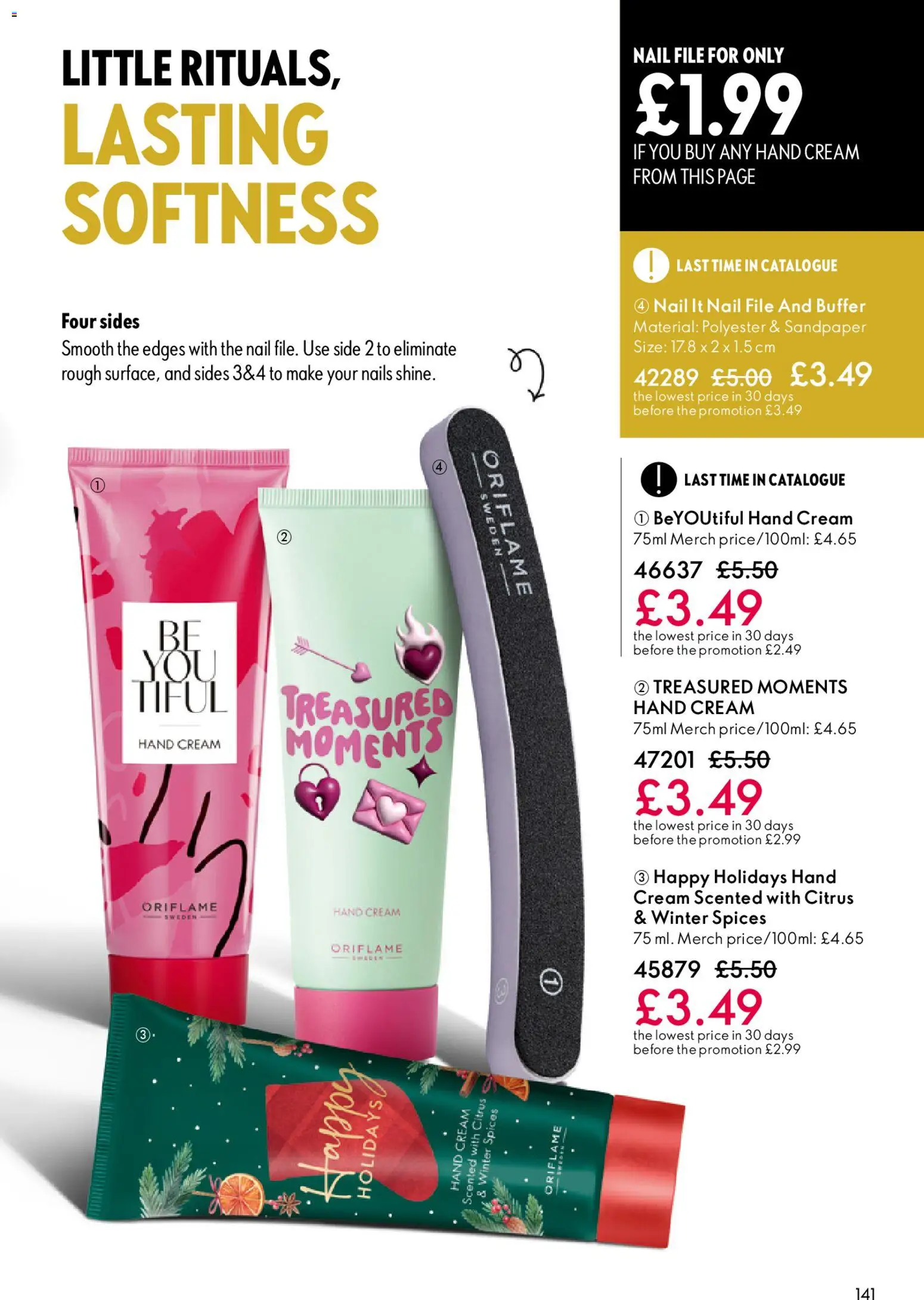 {H1} | Page: 141 | Products: Hand cream, Cream