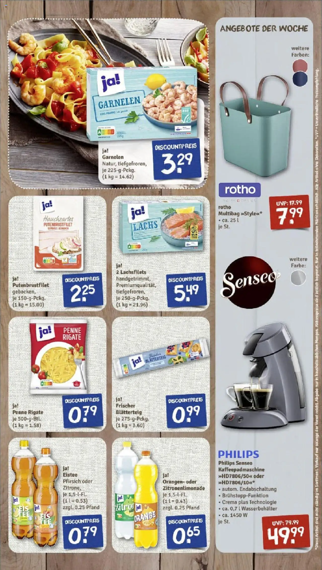 Rewe prospekt Arnbruck	 - gültig ab dem 29.06.2025 | Seite: 7 | Produkte: Philips, Garnelen, Zitrone, Pasta