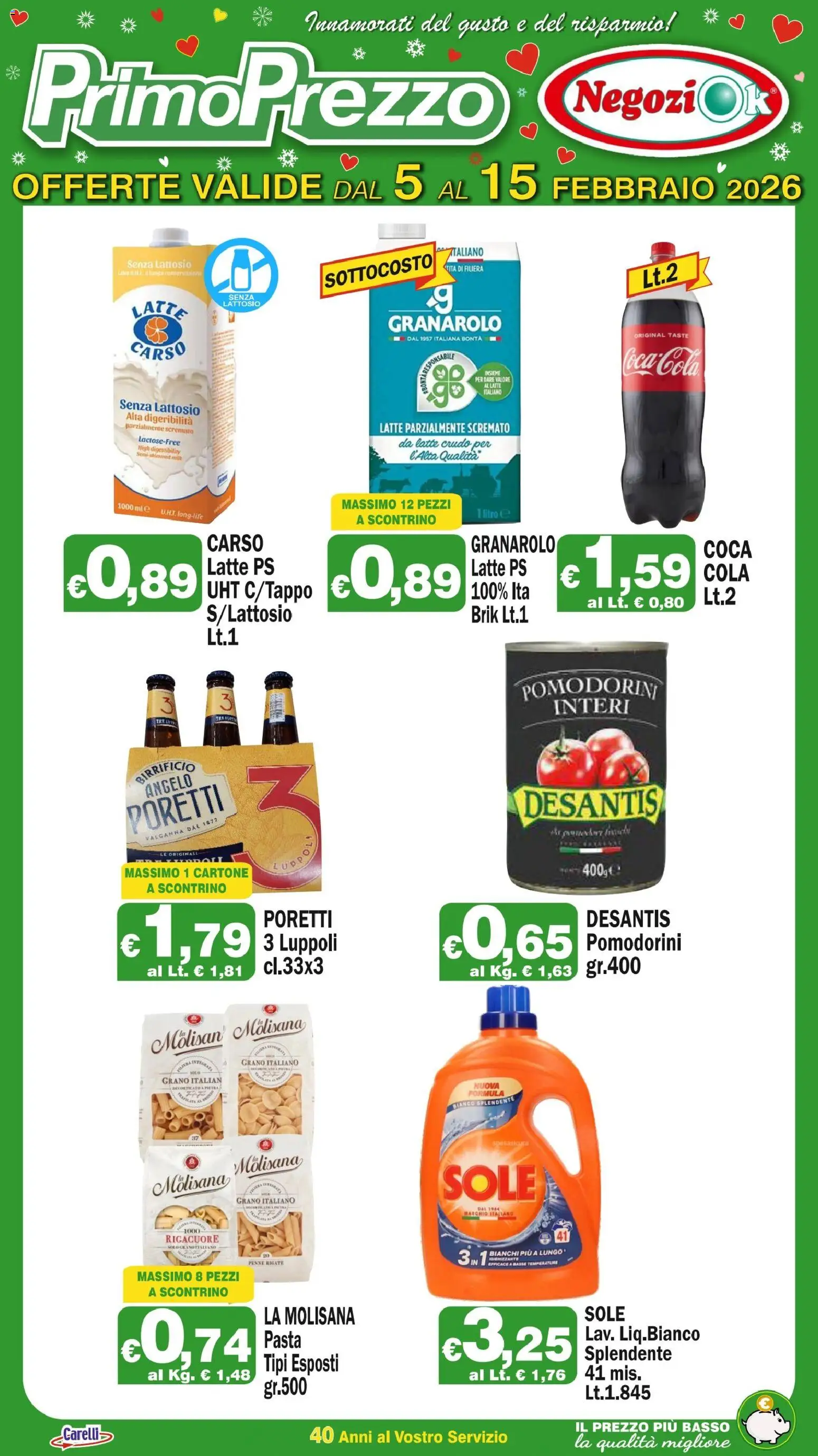 Volantino Primo Prezzo del 05.02.2026 | Pagina: 1