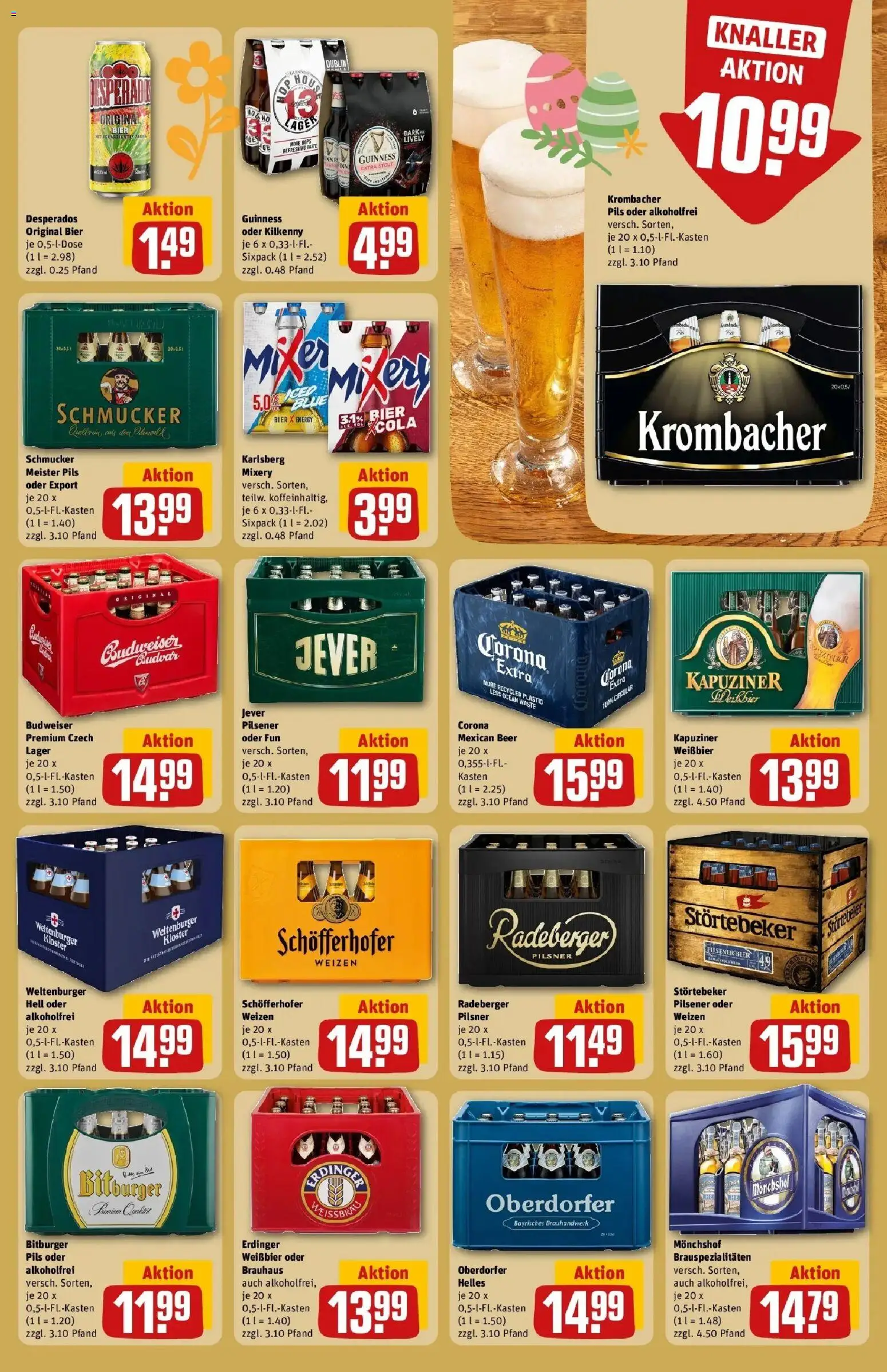 Rewe Prospekt Rodgau/Dudenhofen	 – gültig ab 30.03.2026 | Seite: 31 | Produkte: Bitburger, Pils, Krombacher, Budweiser