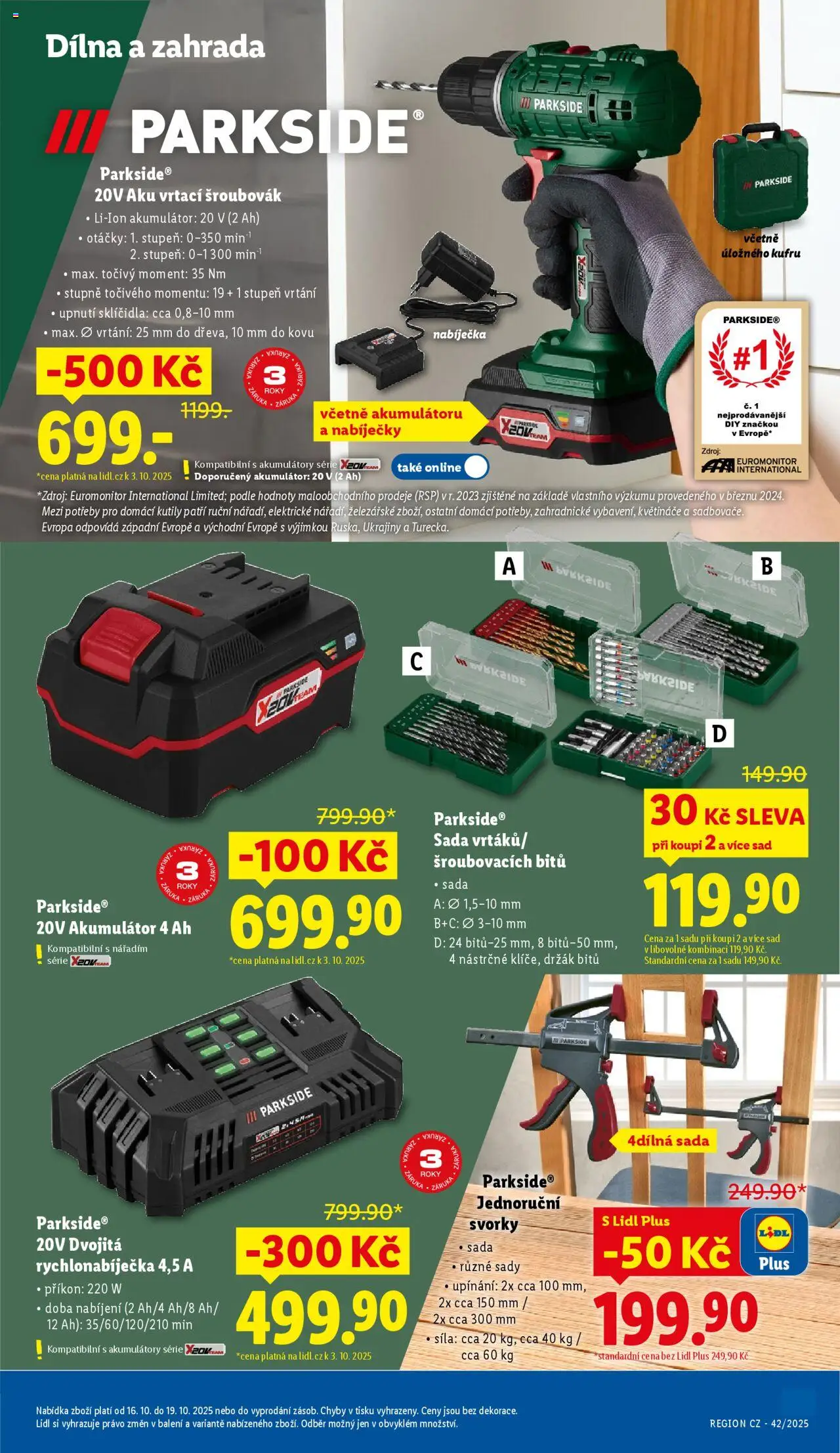Lidl leták - Spotřební zboží od 20.10.2025 | Strana: 25 | Produkty: Parkside, Květináče, Zahrada, Šroubovák