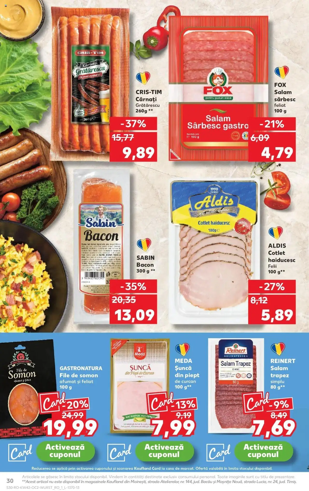Noul catalog Kaufland – valabil de la 15.10.2025 | Pagină: 30 | Produse: Lait de coco, Salam, Șuncă, Cârnați