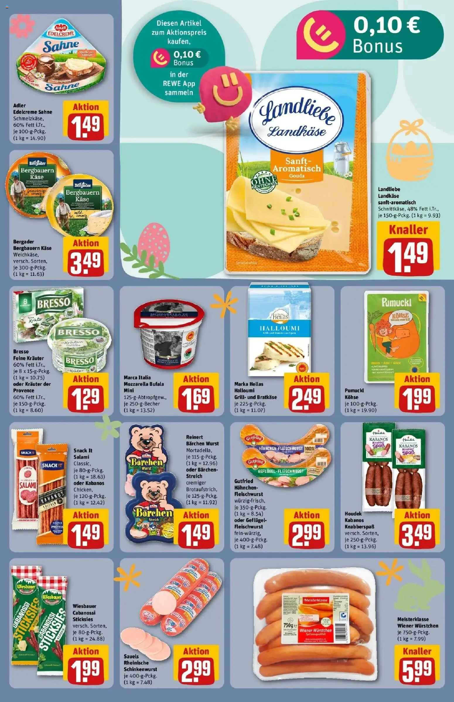 Rewe Prospekt Köln / Rodenkirchen	 – gültig ab 15.03.2026 | Seite: 15 | Produkte: Hahnchen, Wiener wurstchen, Mozzarella, Salami