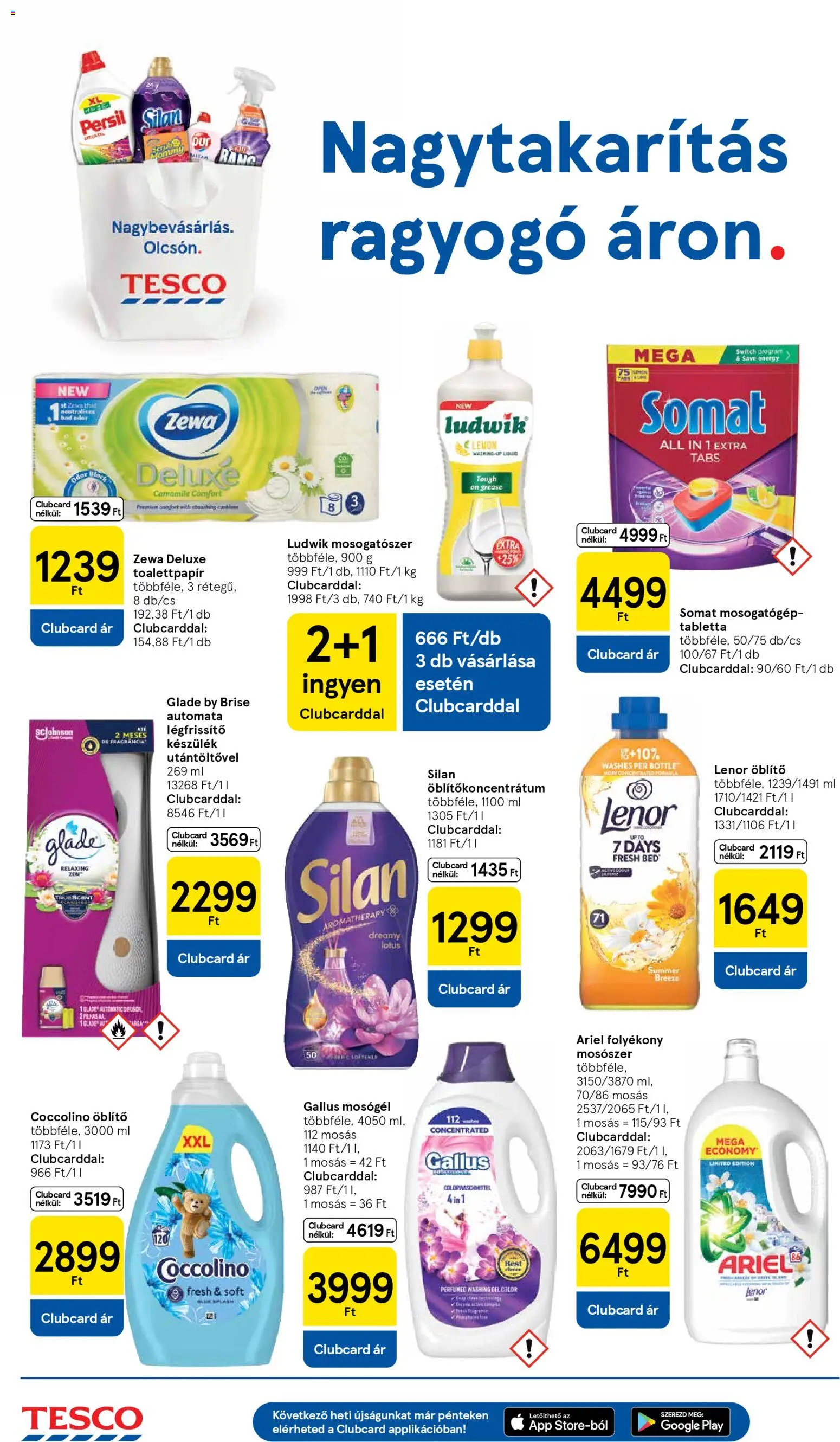 Tesco akciós ujság - amely érvényes a következő dátumtól: 05.03.2026 | Oldal: 12 | Termékek: Persil, Mosogatógép, Mosógél, Mosószer