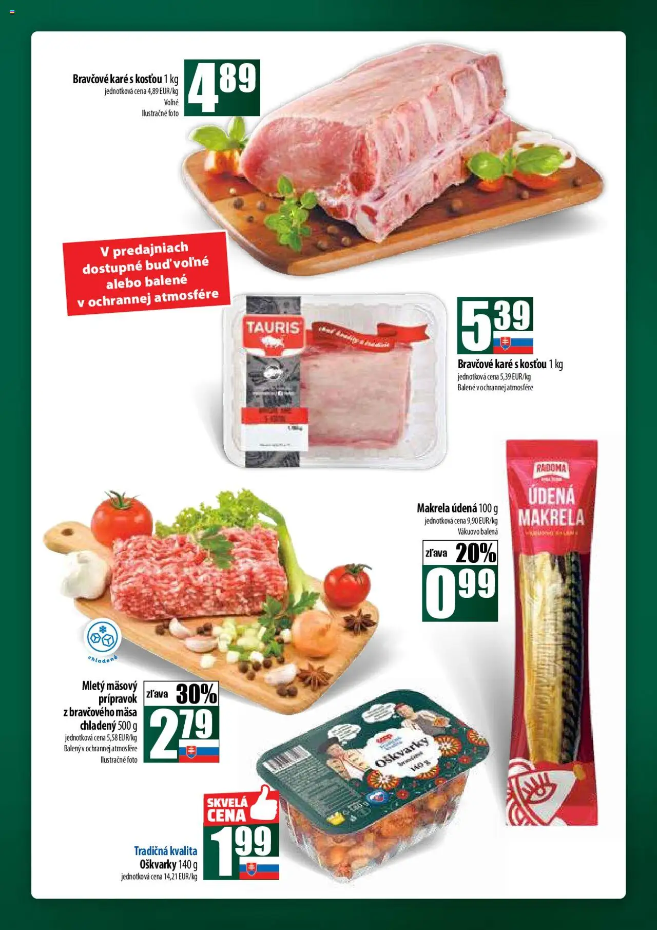 COOP Jednota široká ponuka │ platný od 21.08.2025 | Strana: 11 | Produkty: Bravčové karé