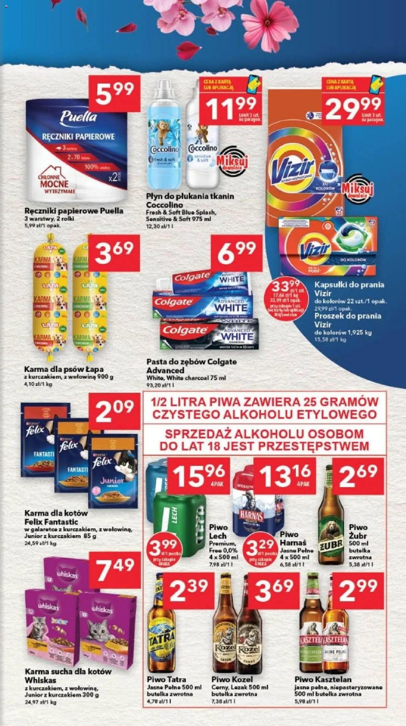 Lewiatan gazetka - Szczecin od 29.01.2026 | Strona: 7 | Produkty: Ręczniki papierowe, Karma dla kotów, Piwo, Pasta do zębów