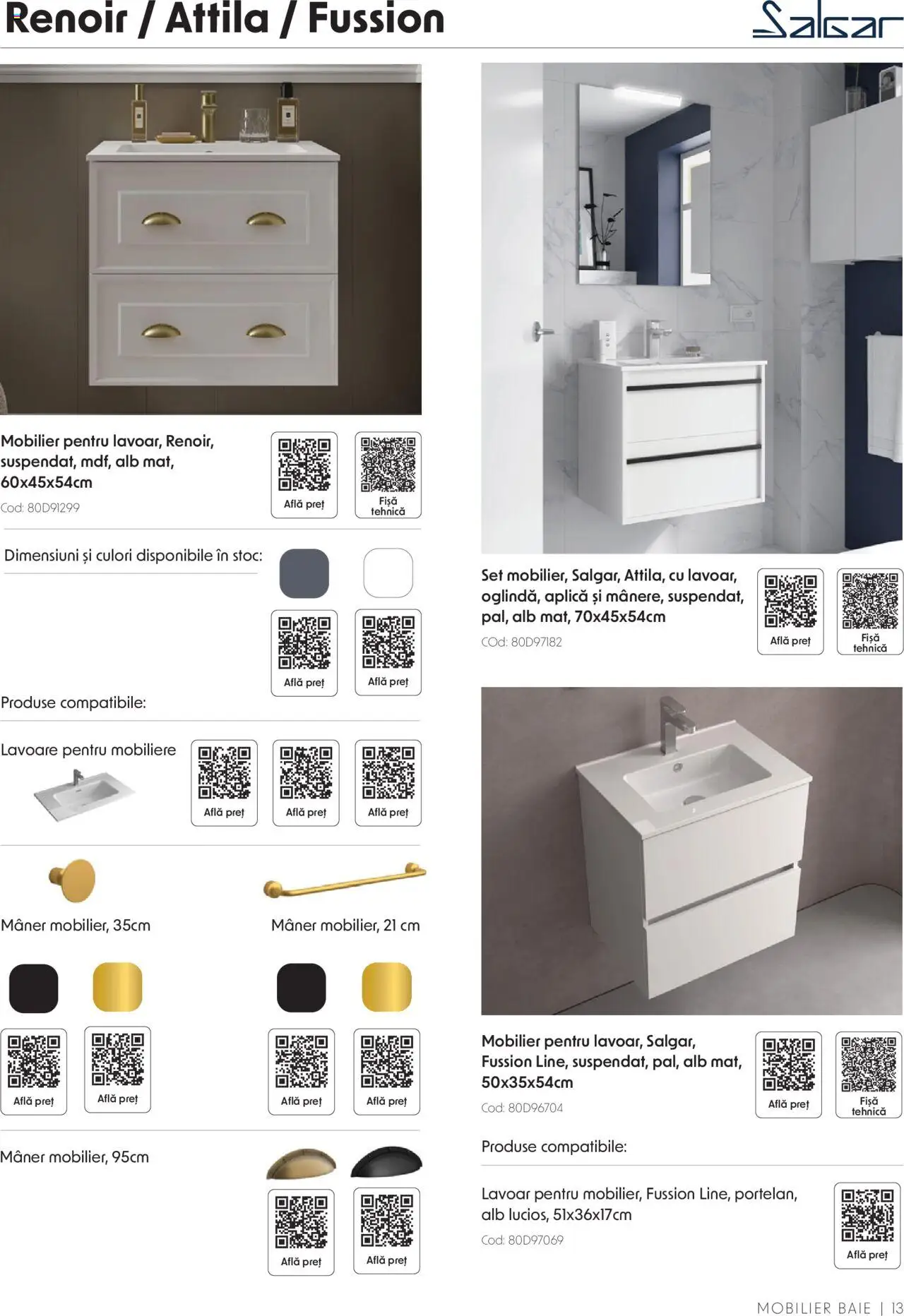 Catalog Romstal – valabil de la 25.11.2024 | Pagină: 13 | Produse: Mâner, Lavoar