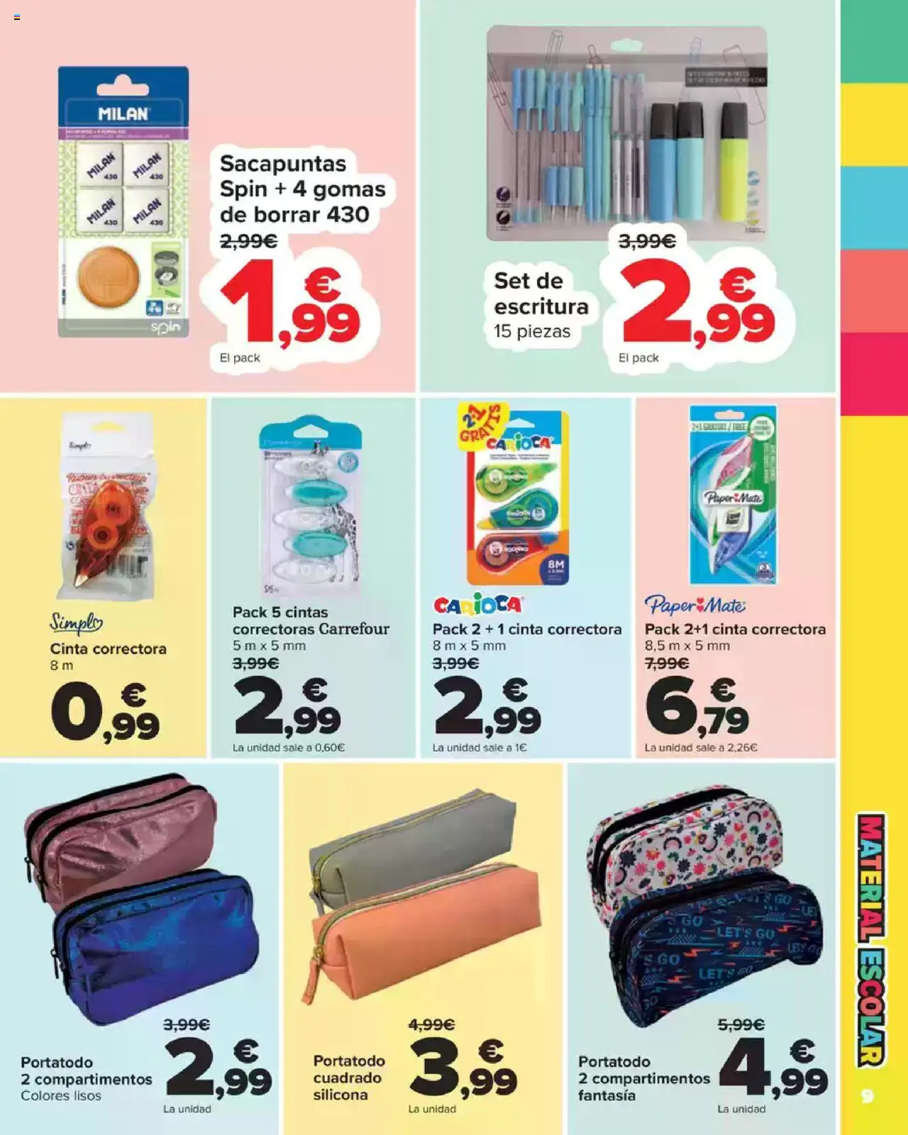 Carrefour Vuelta al Cole │ válido desde el 18.08.2025 | Página: 9 | Productos: Sacapuntas