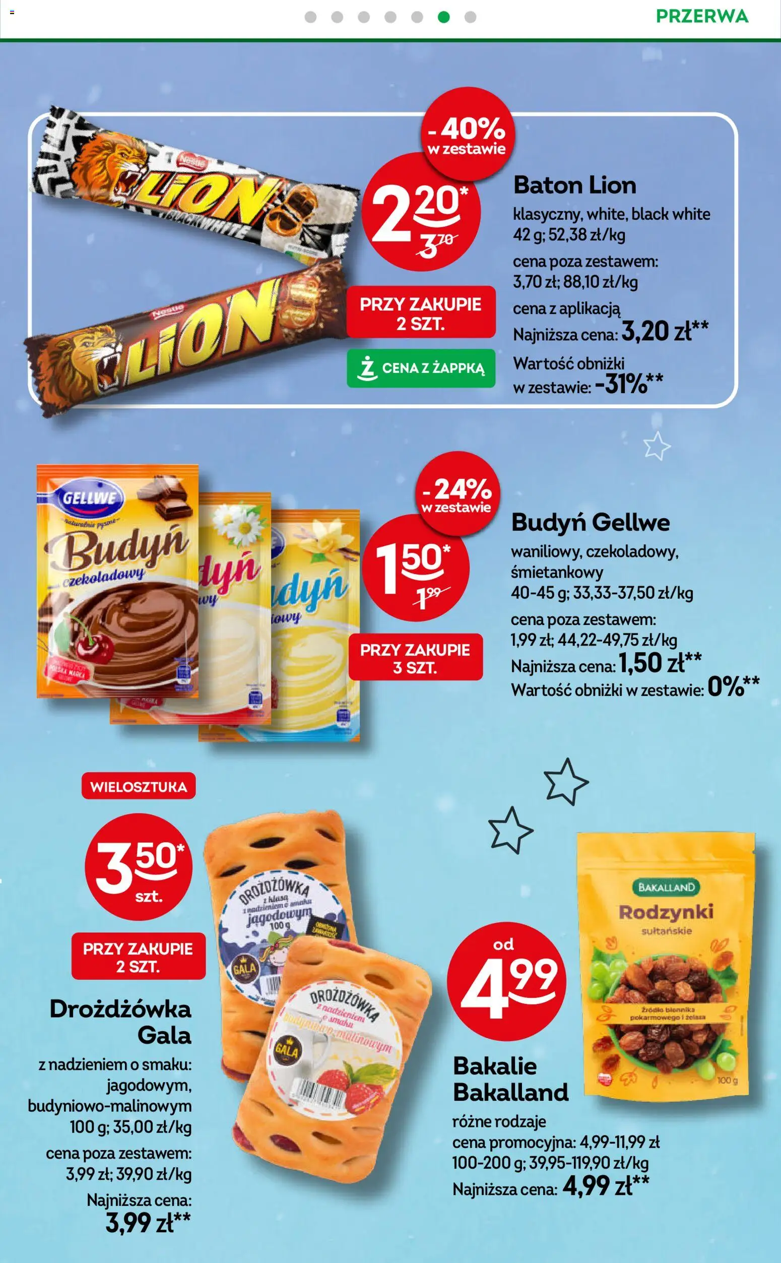 Żabka Gazetka od 25.02.2026 | Strona: 59 | Produkty: Baton, Rodzynki