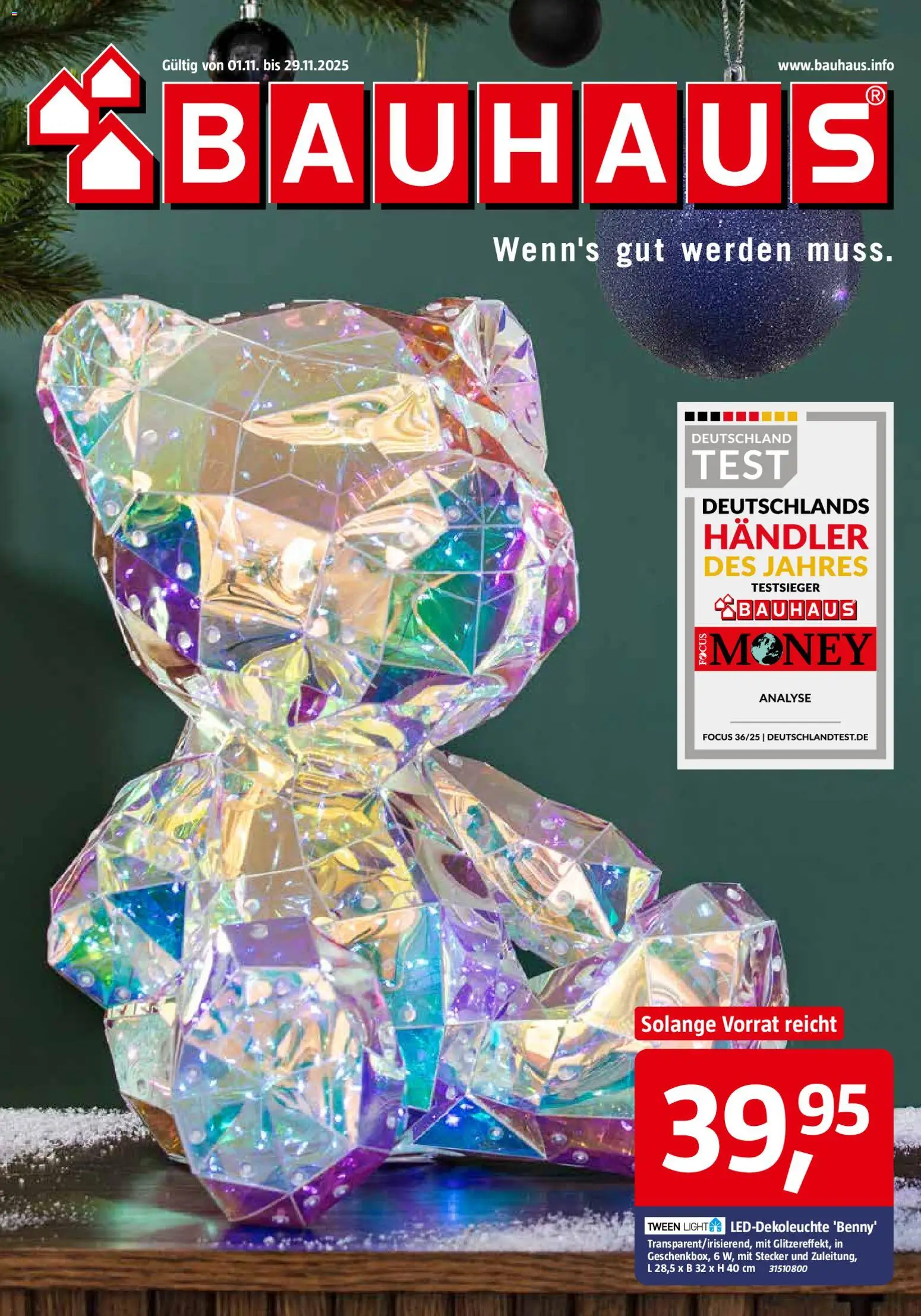 Bauhaus Prospekt 	 – gültig ab 01.11.2025 | Seite: 1