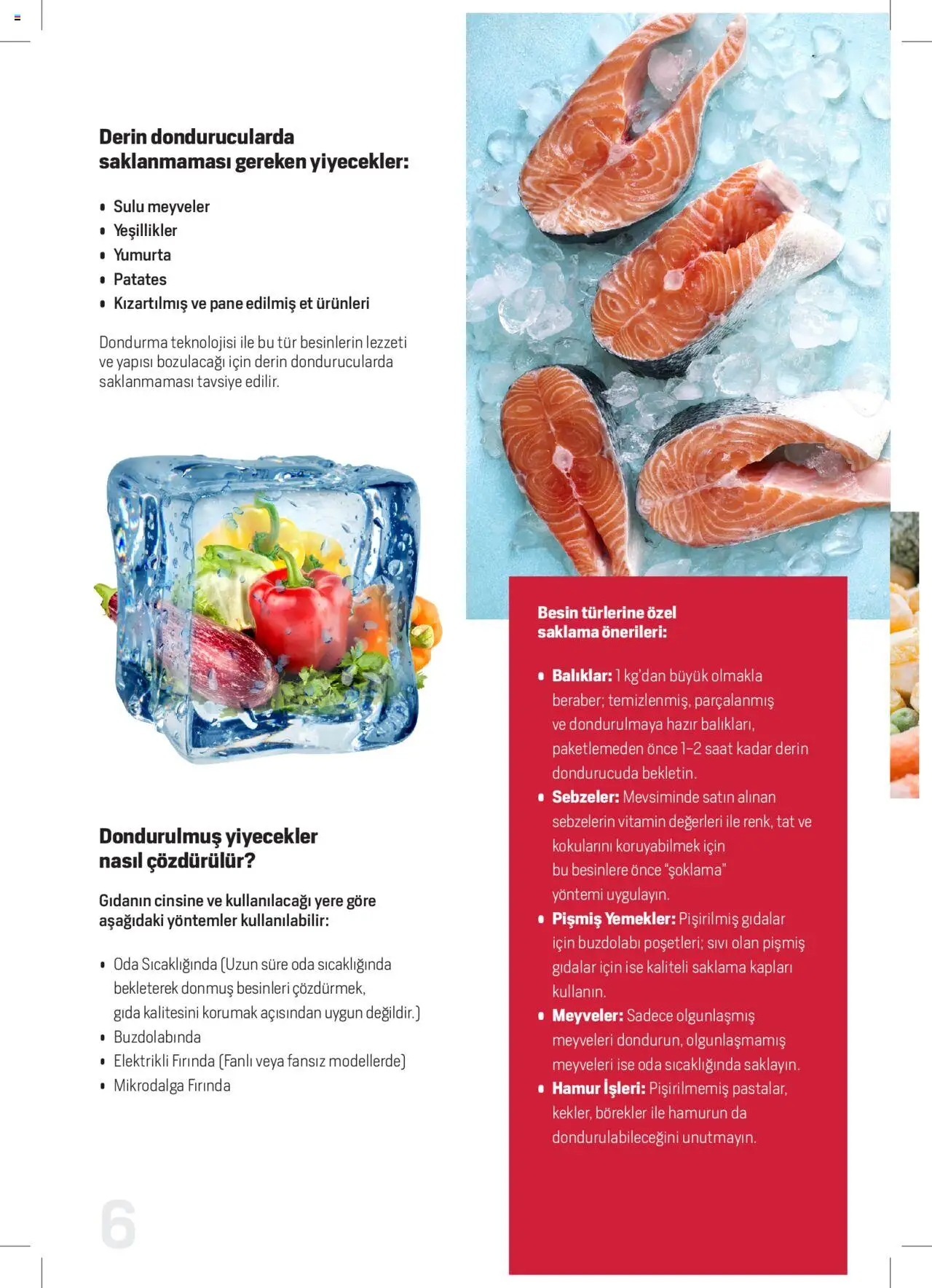 Arçelik Katalog - Dondurucu Kullanımında Püf Noktaları - 16.03.2023 tarihinden itibaren geçerlidir | Sayfa: 6