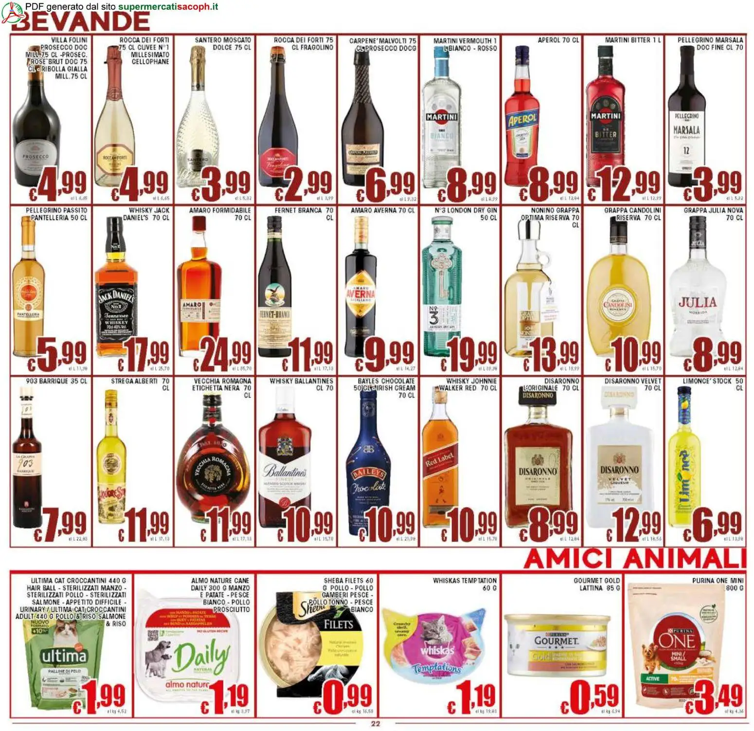 Volantino Sacoph del 27.03.2026 | Pagina: 22 | Prodotti: Gin, Patate, Tonno, Aperol